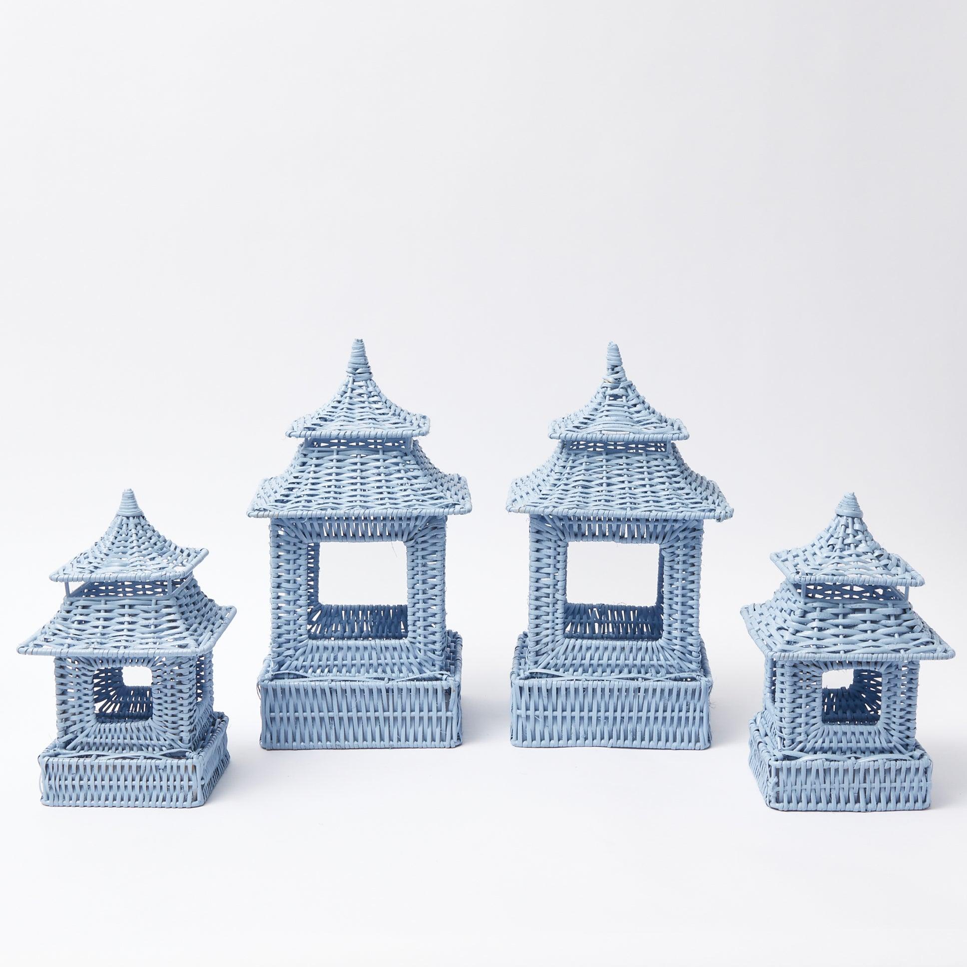 Midnight Blue Mini Pagoda Lanterns (Pair) – Mrs. Alice