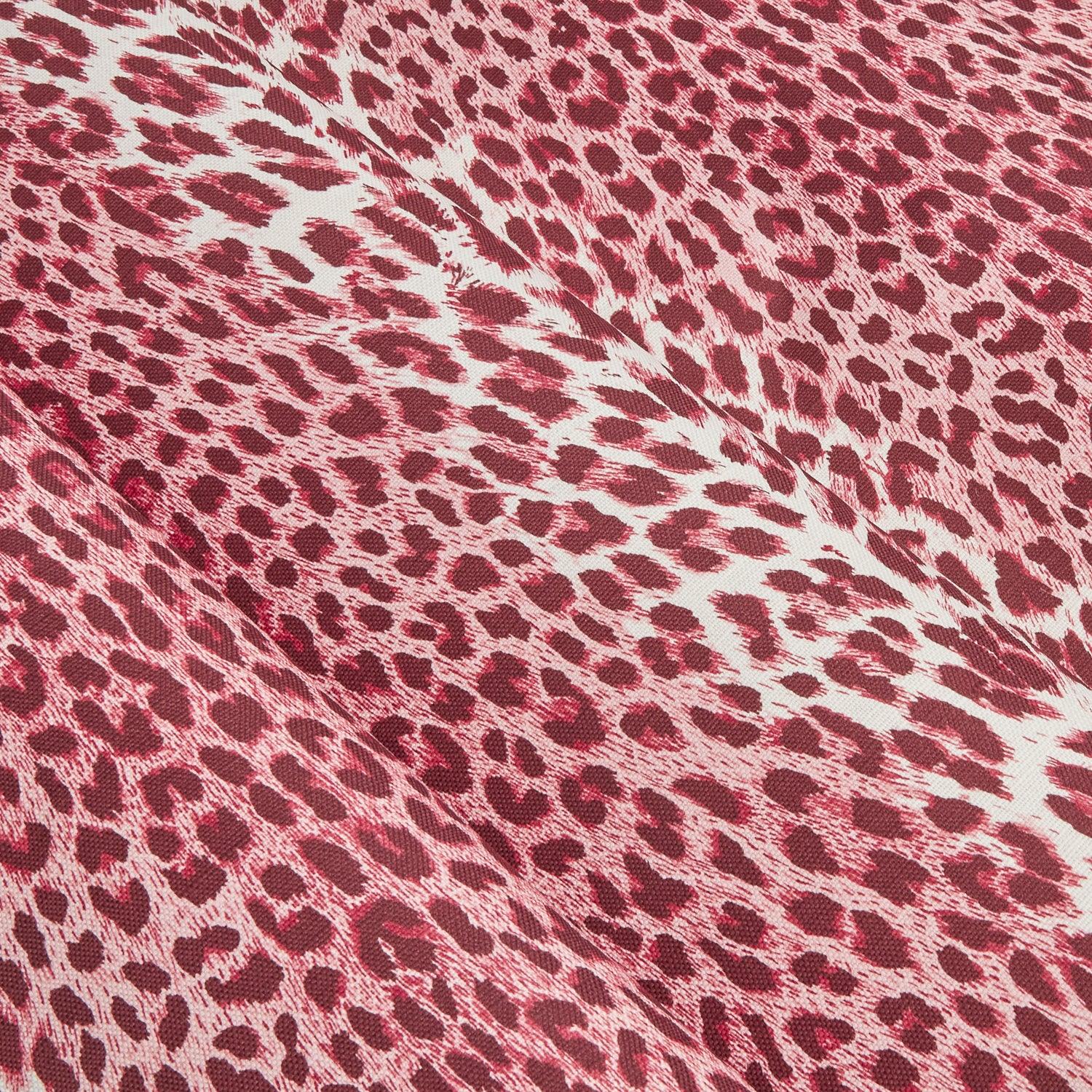 Raspberry Pink Leopard Fabric