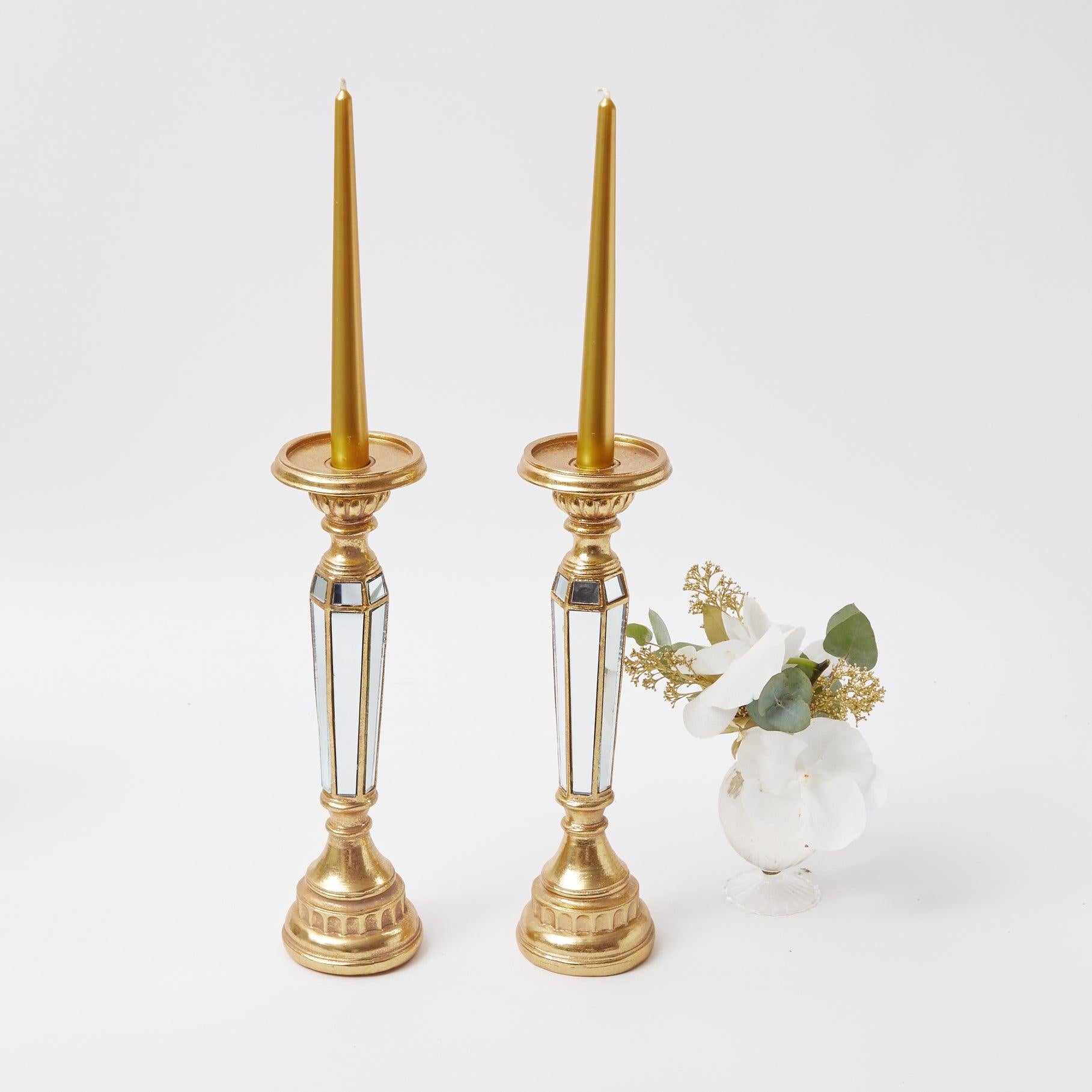 Gold Pillar Candles (Set of 4)– Mrs. Alice