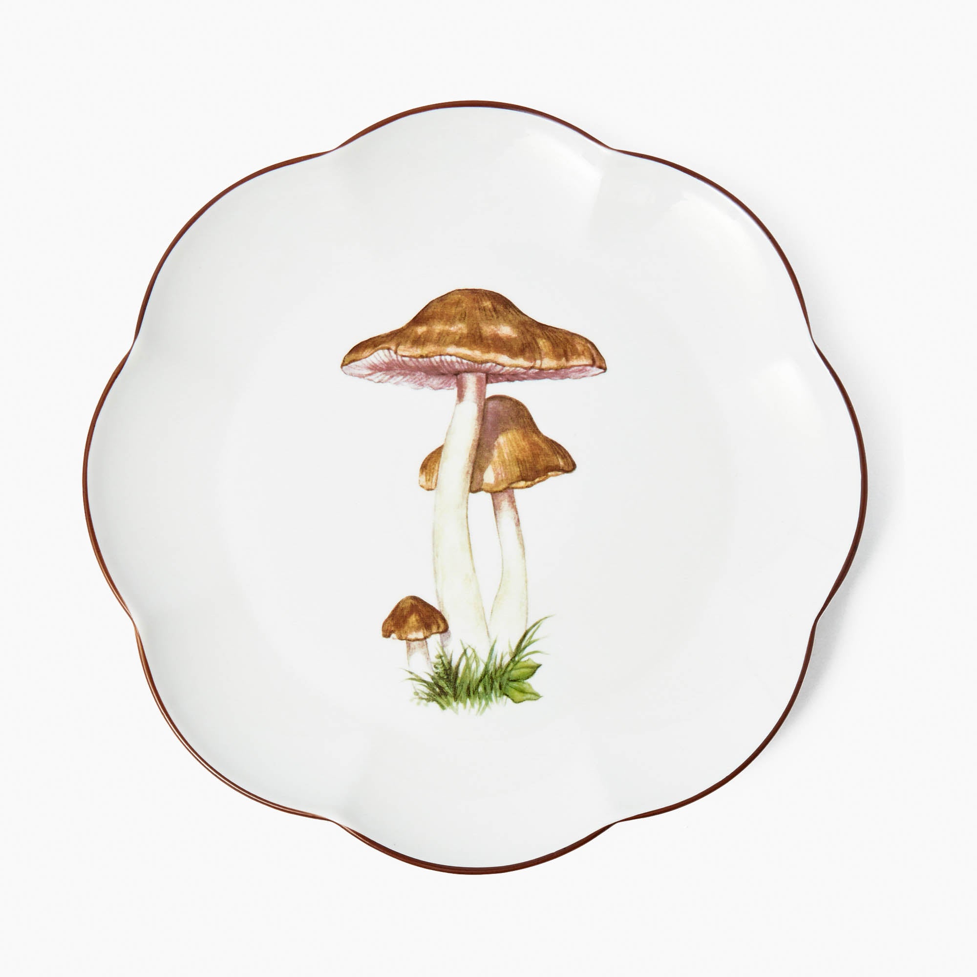 Scalloped Mushroom Dinner Plate