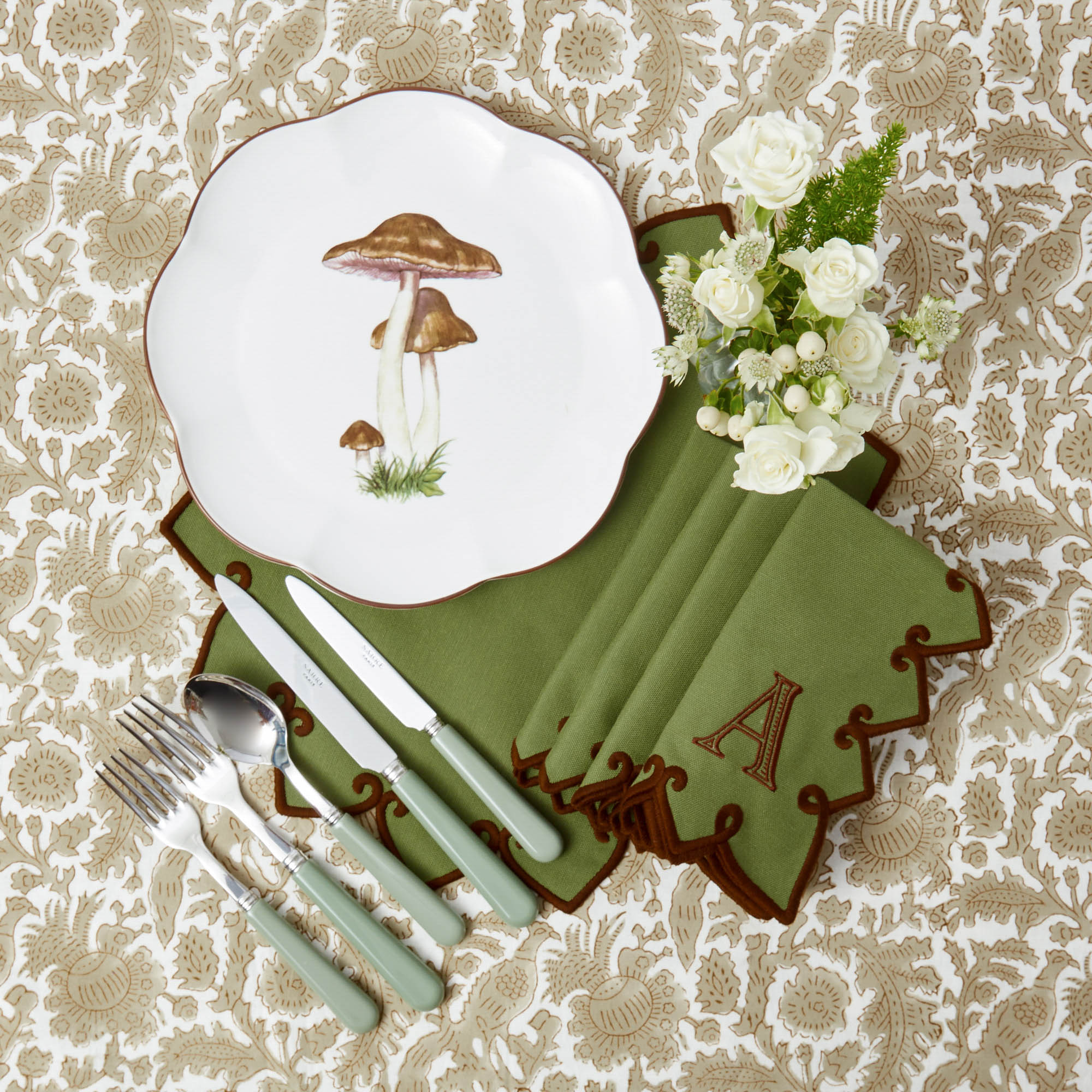 Scalloped Mushroom Dinner Plate