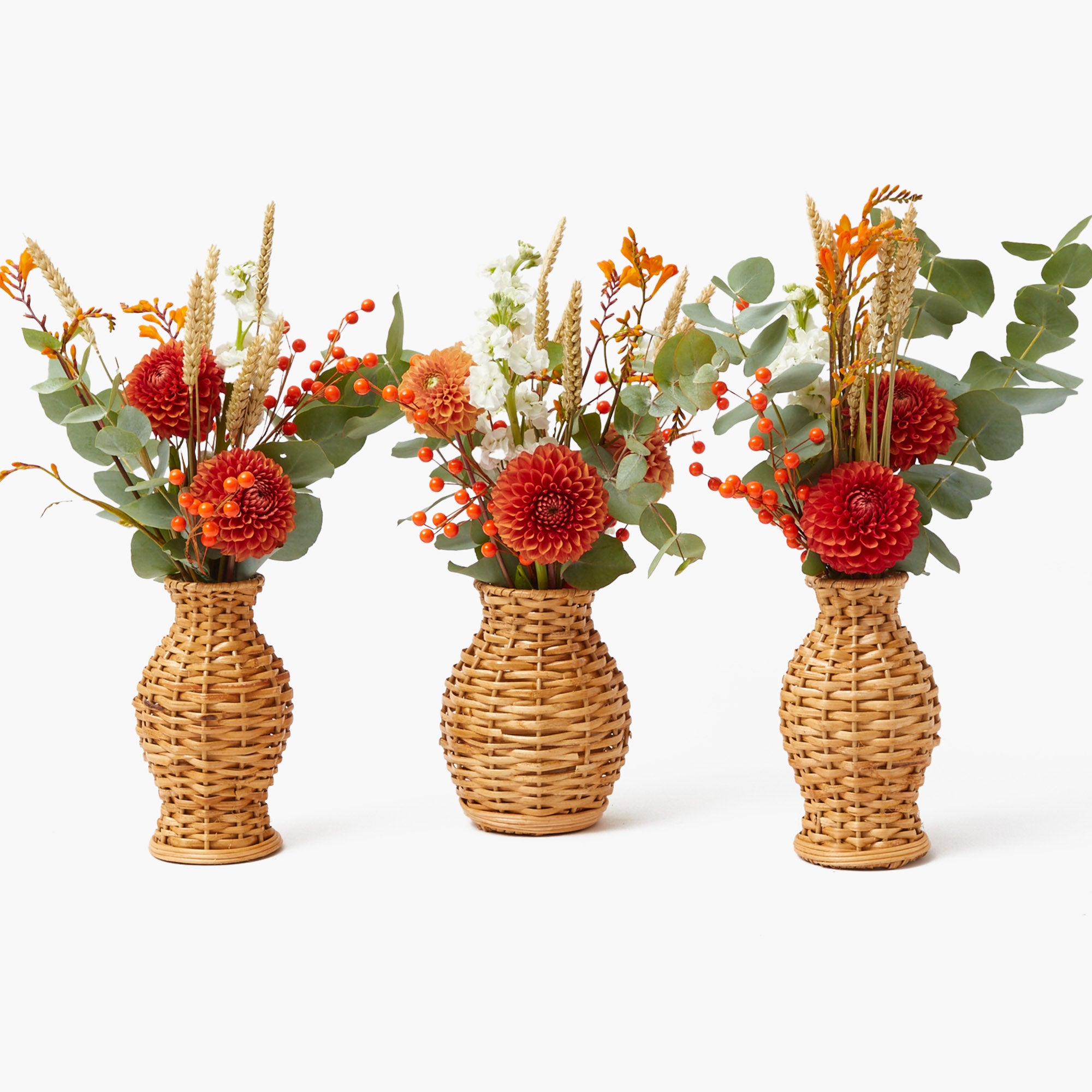 Natural Rattan Vase (Set of 3)