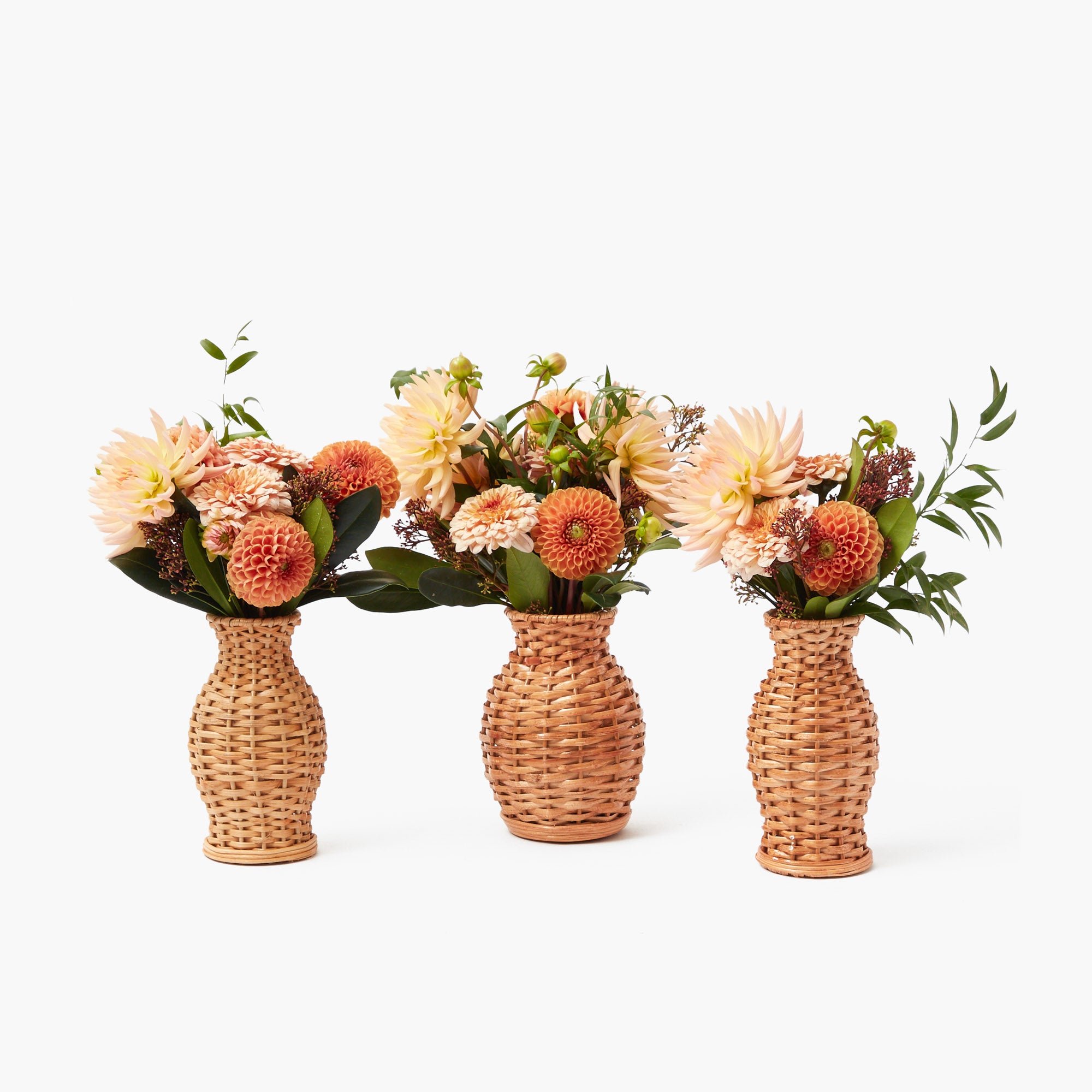 Natural Rattan Vase (Set of 3)