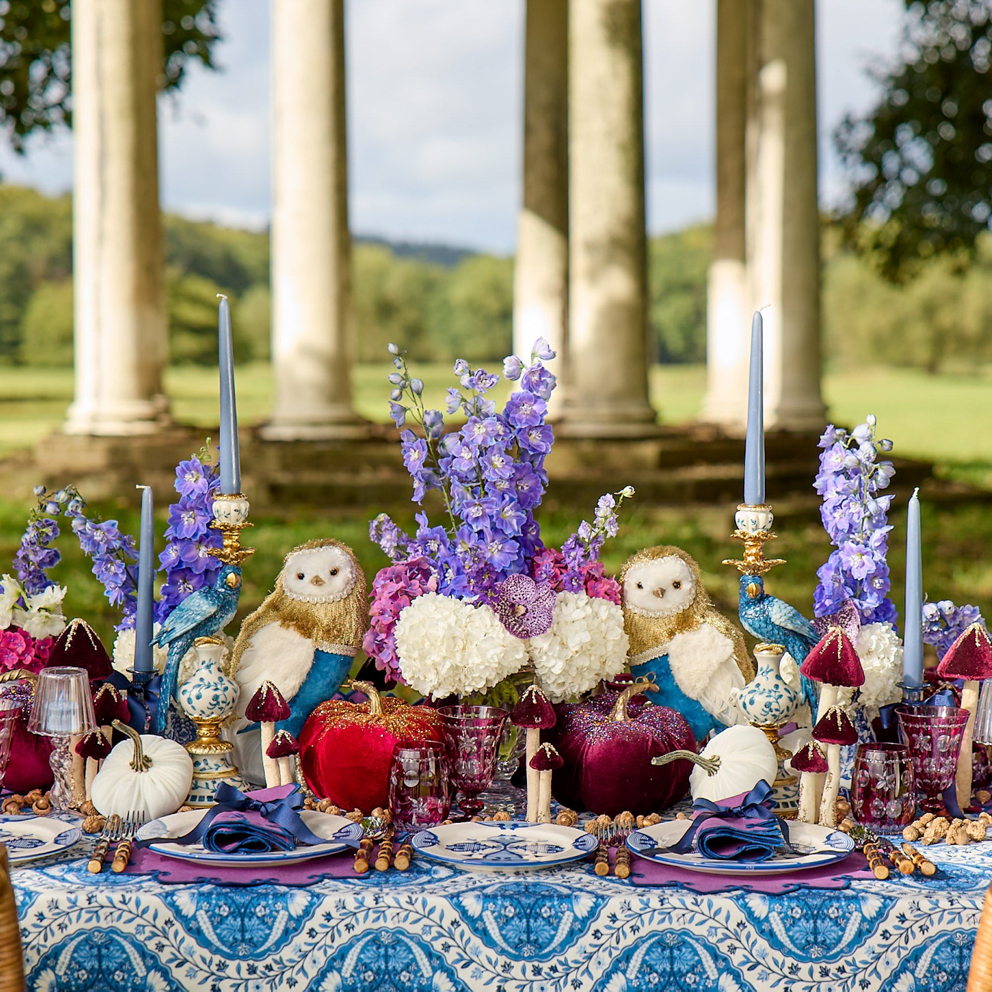 Royal Blue Skye Tablecloth