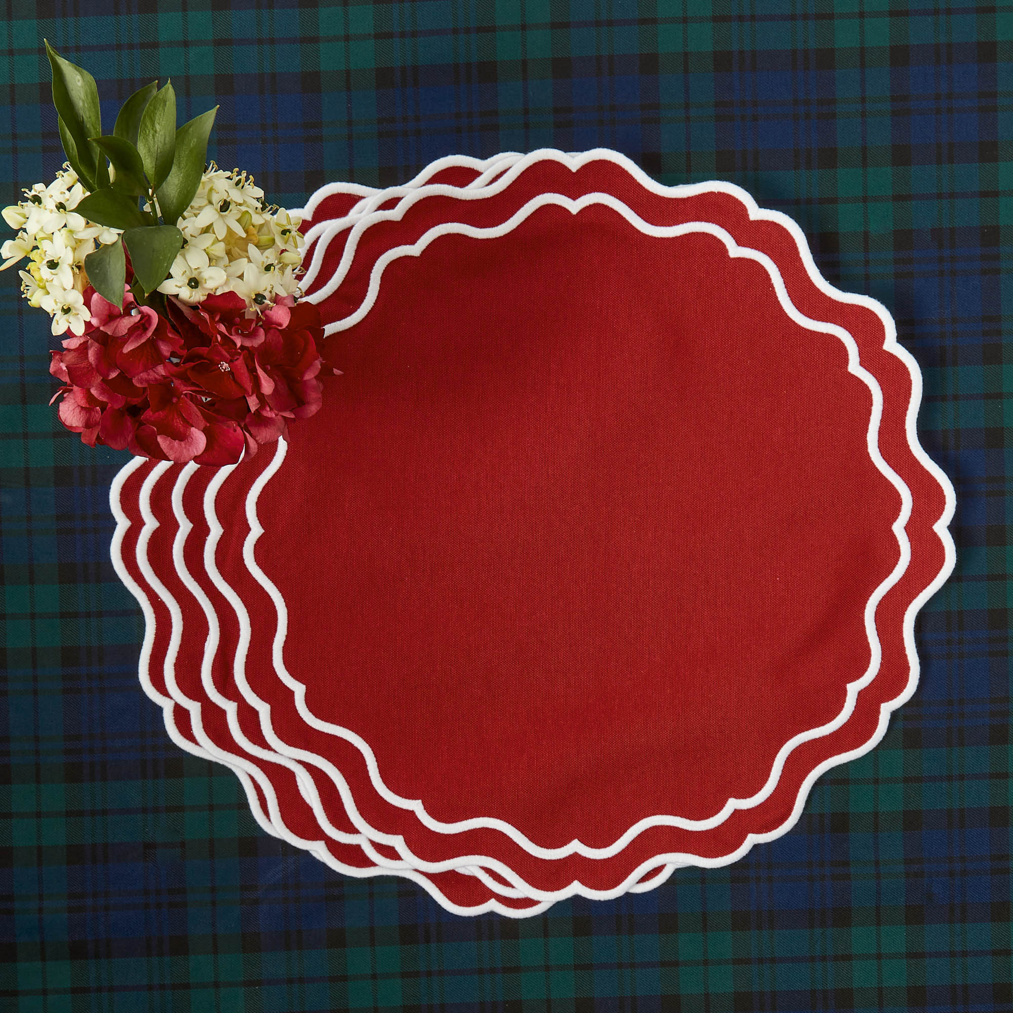 Katherine Berry Red Placemats (Set of 4)