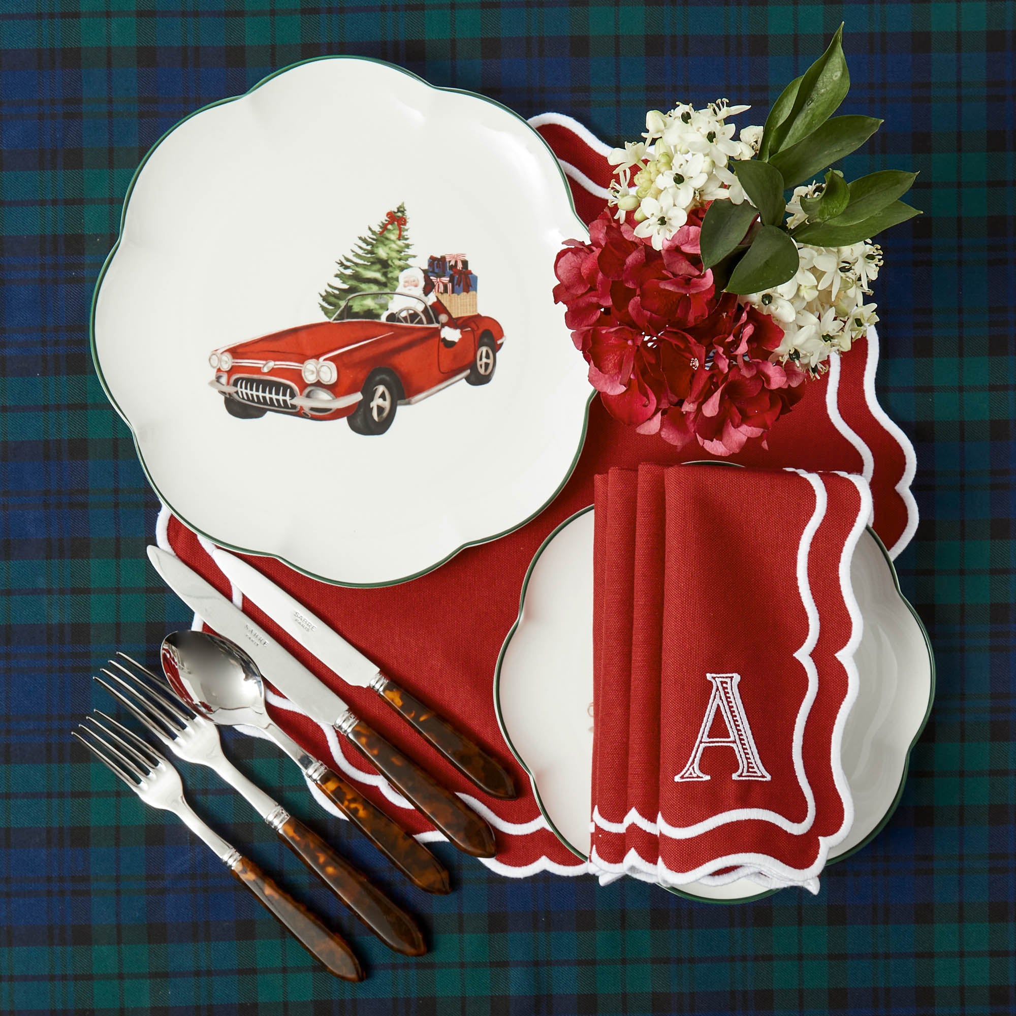 Katherine Berry Red Napkins (Set of 4)