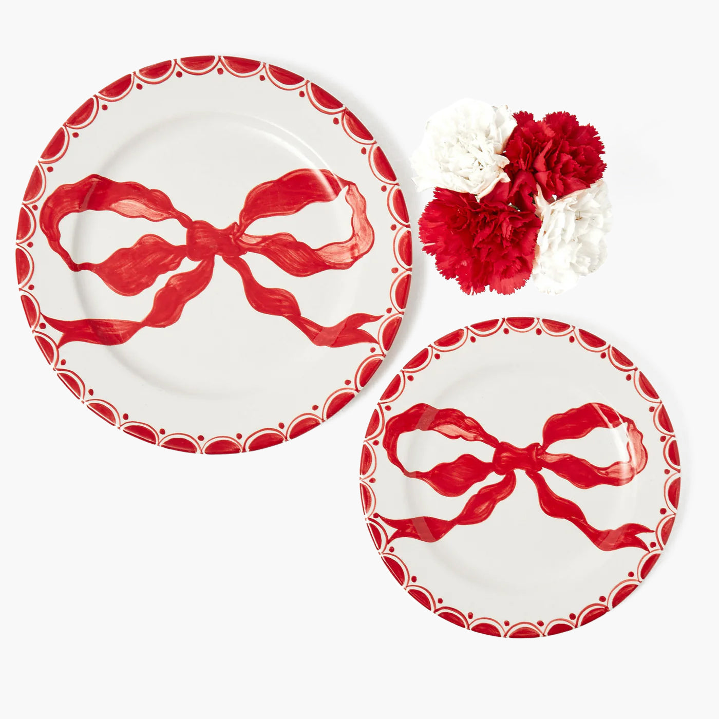 Marilyn Red Bow Dinner Plates (Set of 4)