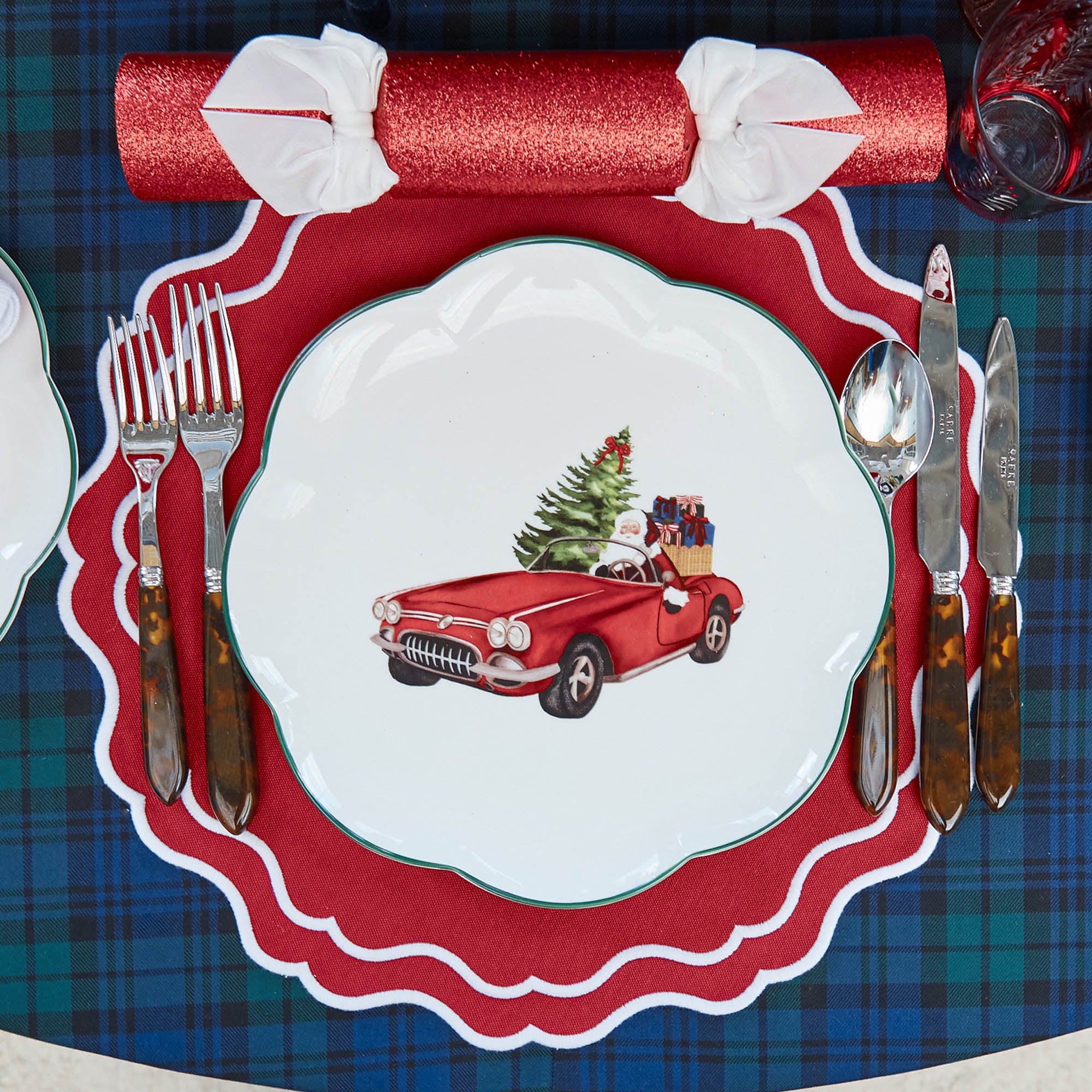 Driving Home for Christmas Dinner & Starter Plates (Set of 8)