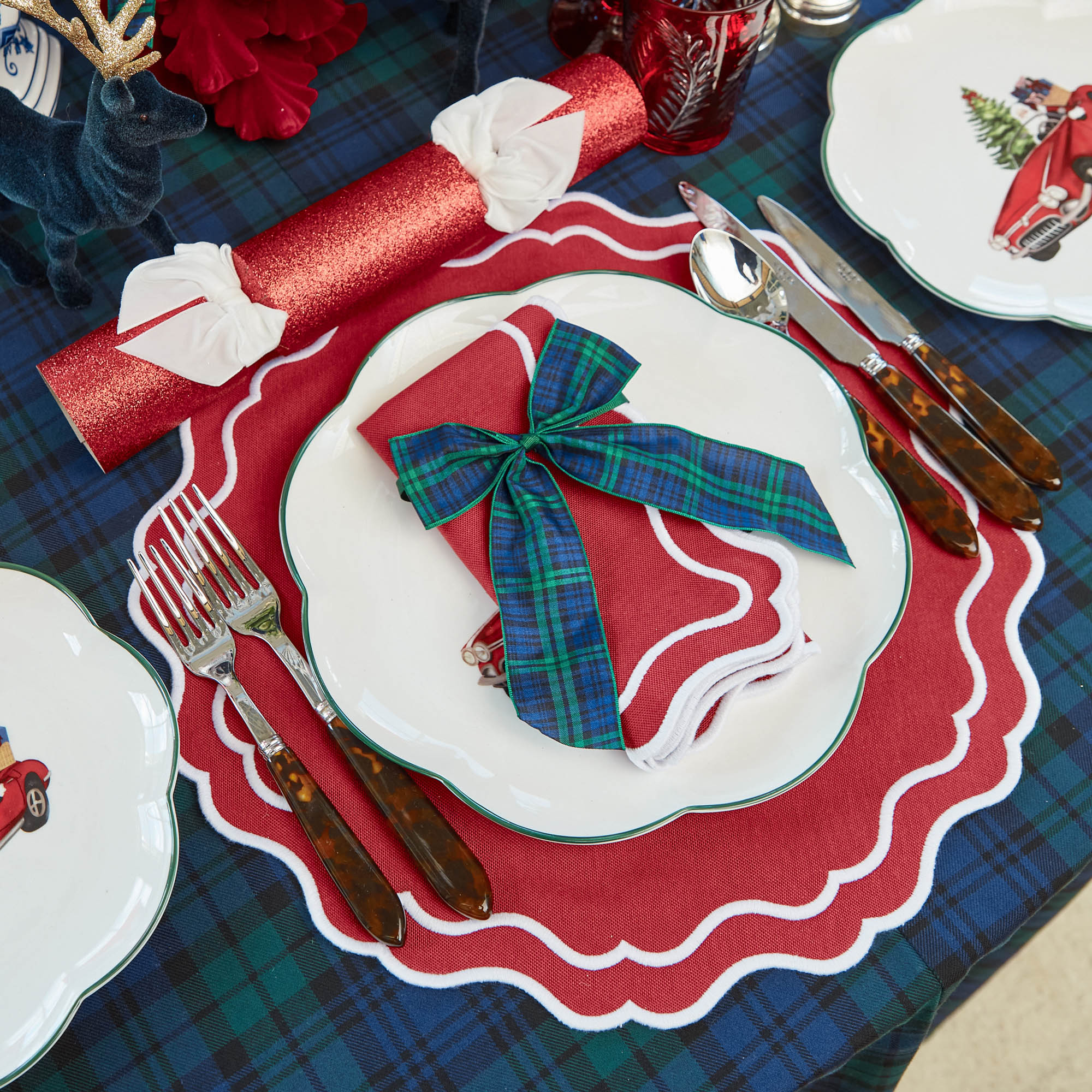 Katherine Berry Red Placemats & Napkins (Set of 4)