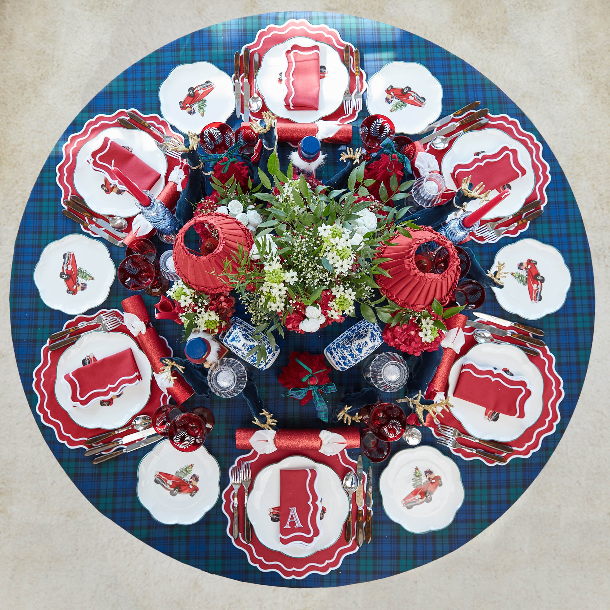 Katherine Berry Red Placemats (Set of 4)