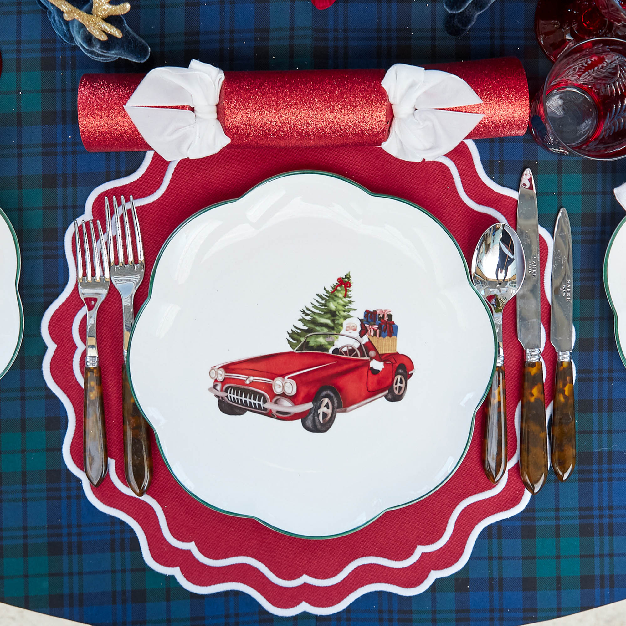 Driving Home for Christmas Dinner Plate