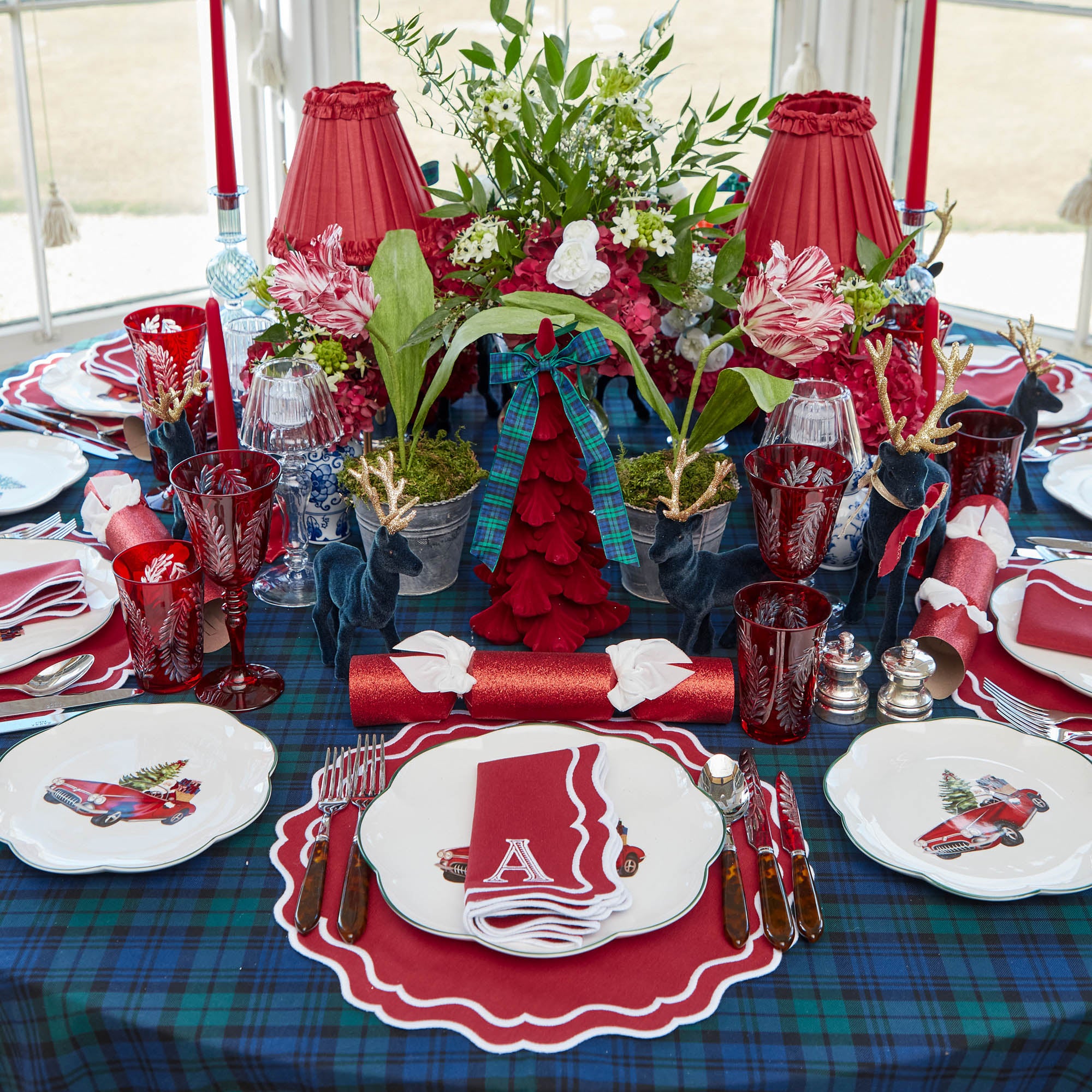 Katherine Berry Red Placemats (Set of 4)