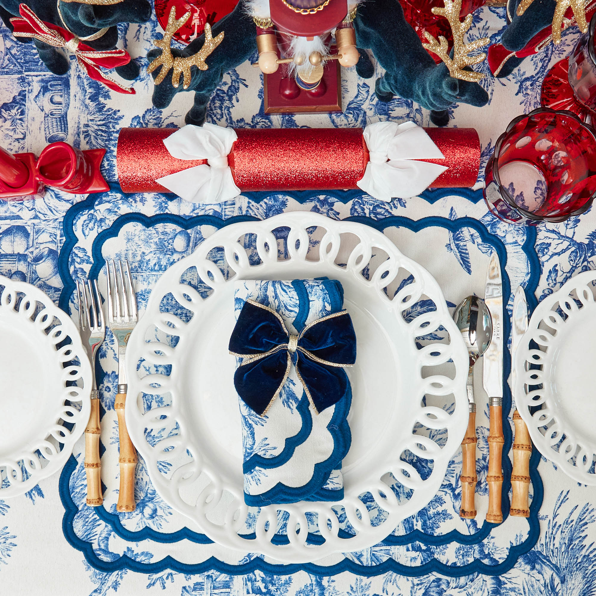 Isla Blue Toile Placemats (Set of 4)