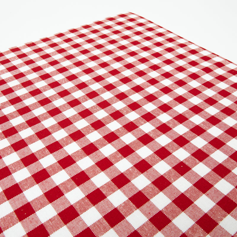 Berry Red Gingham Seat Pad Cushion Mrs. Alice