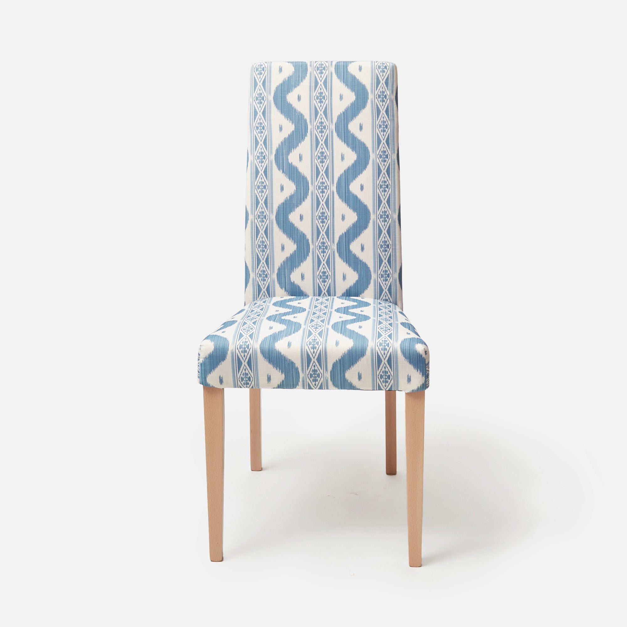 Charlotte Blue Ikat Dining Chair