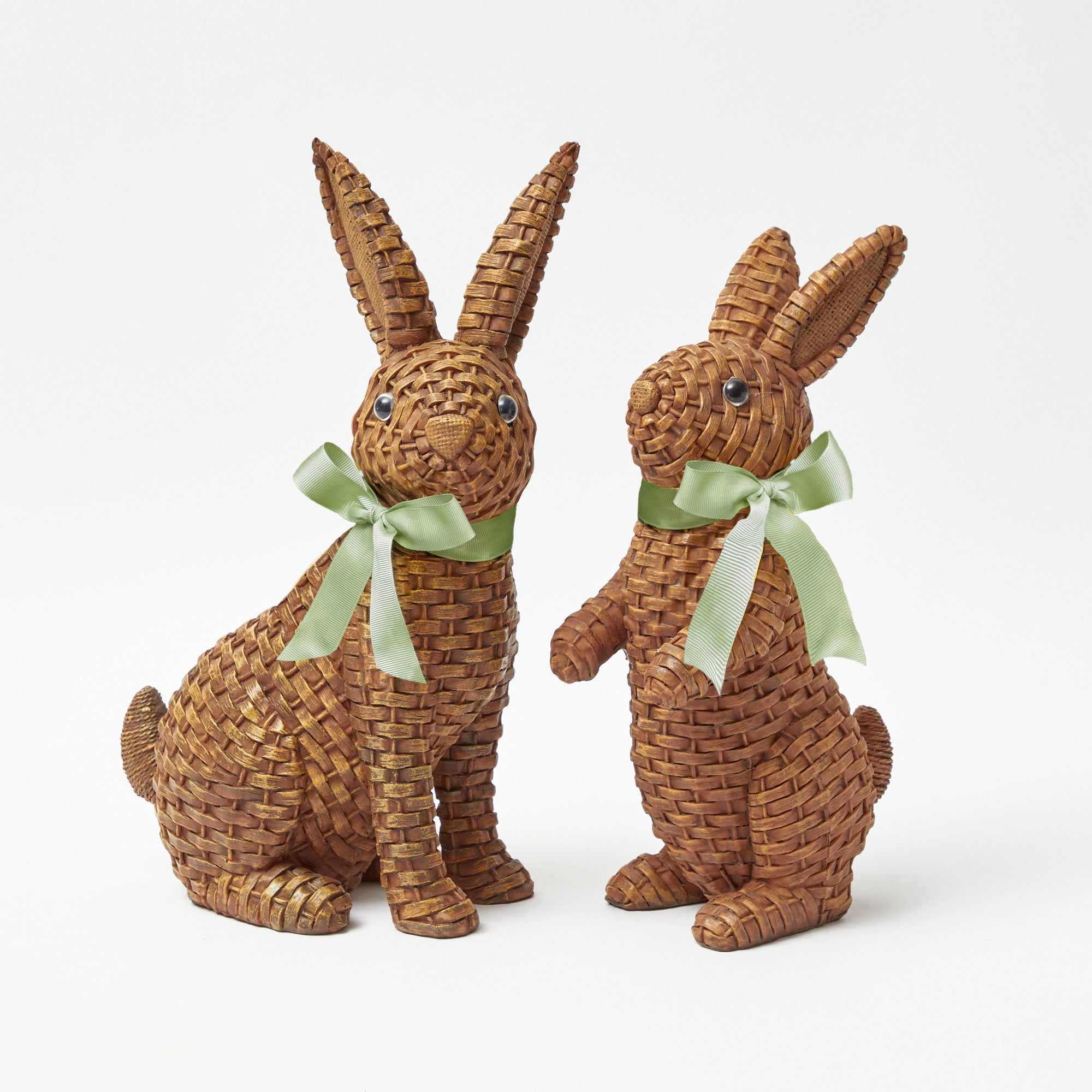 Brown Rattan Rabbit (Pair)