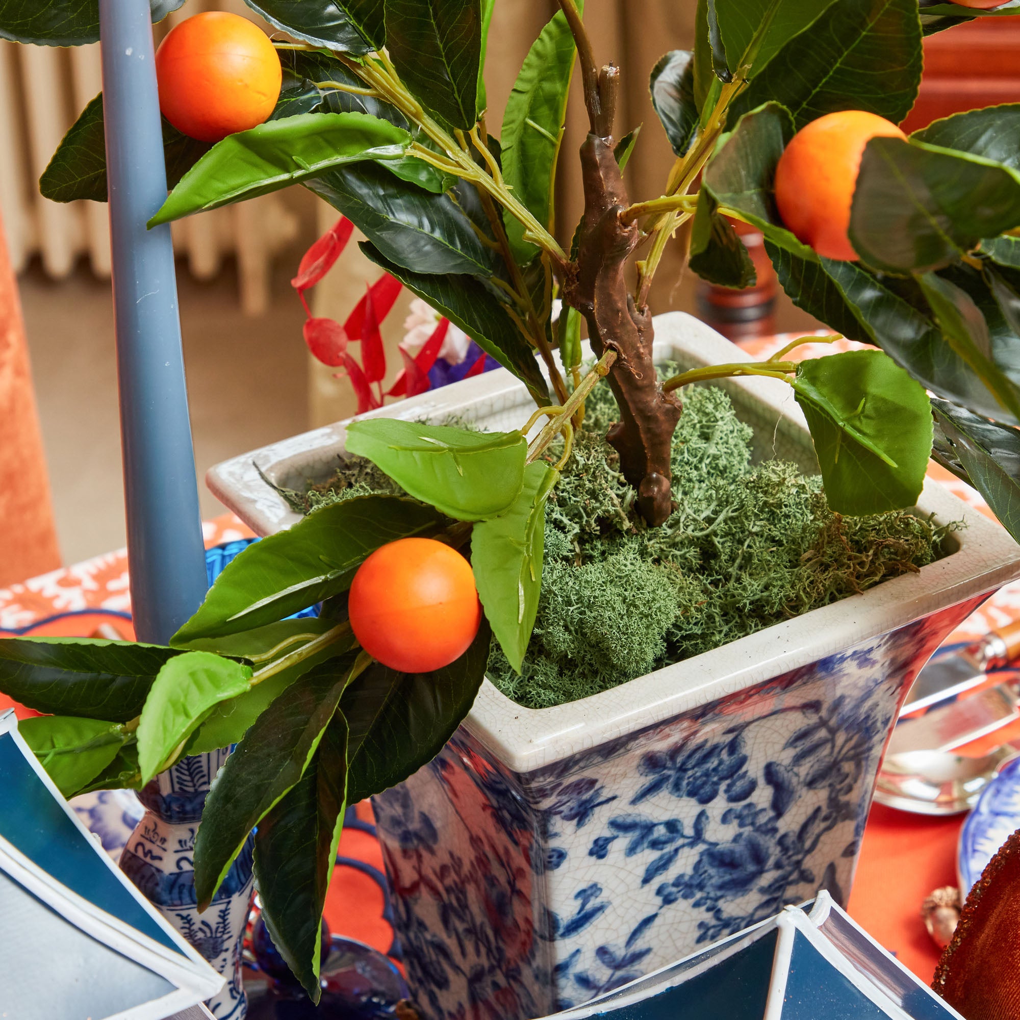 Blue & White Chinoiserie Planter