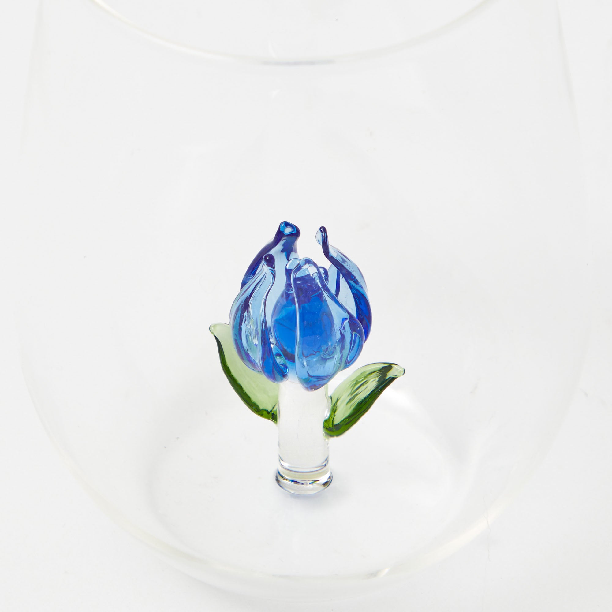 Blue Tulip Glasses (Set of 4)