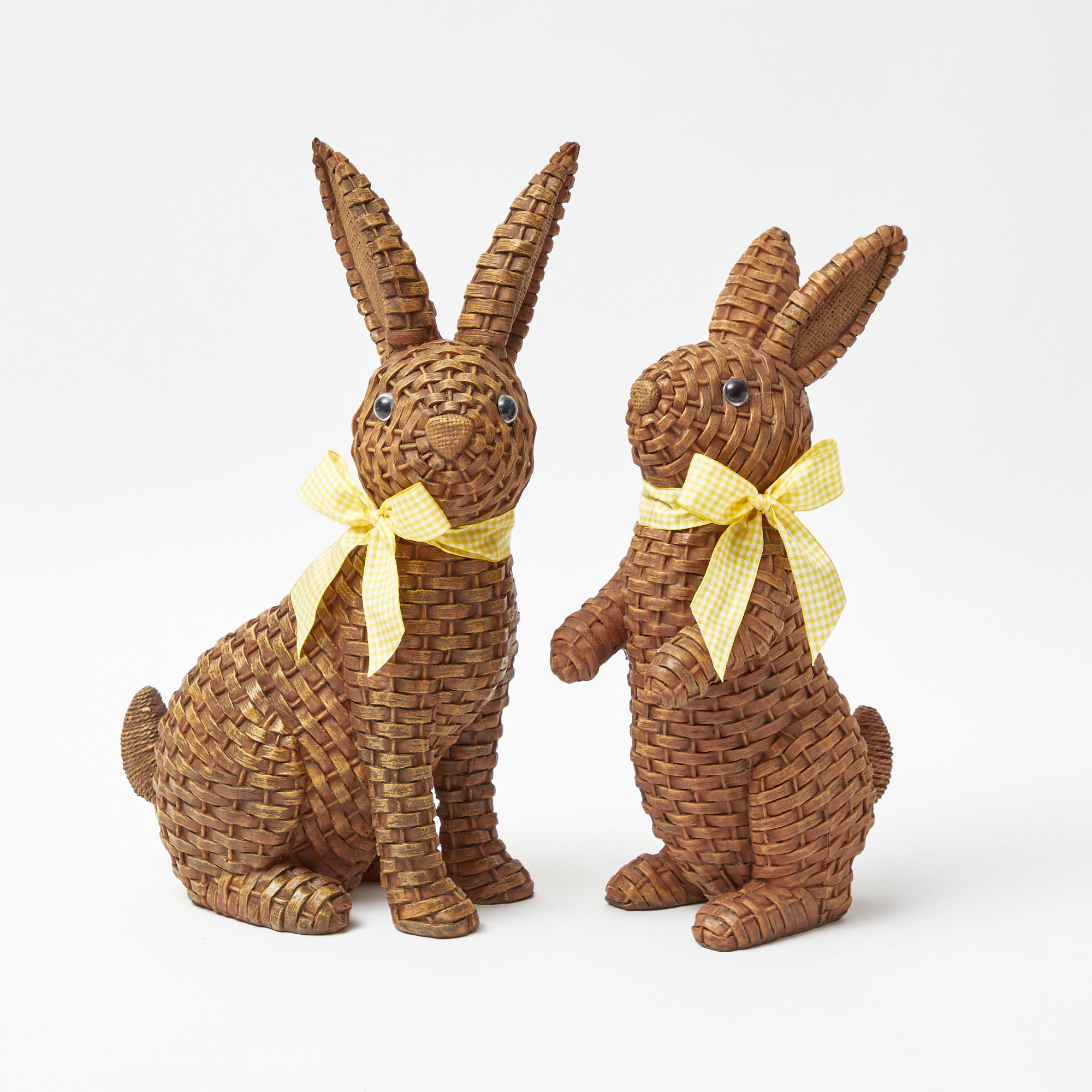 Brown Rattan Rabbit (Pair)