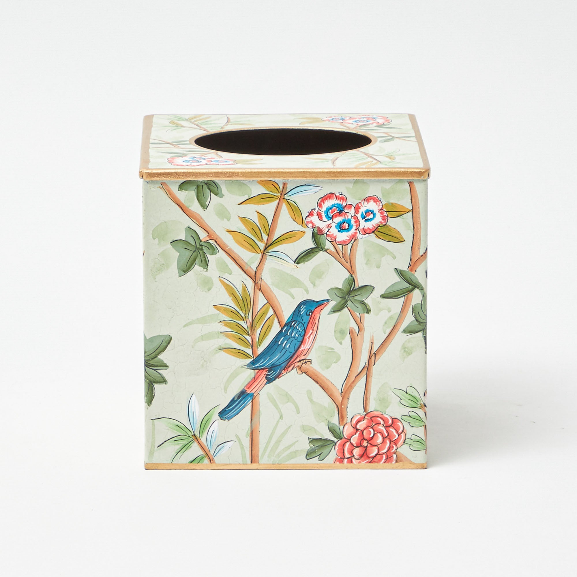 Chinoiserie Tole Tissue Box