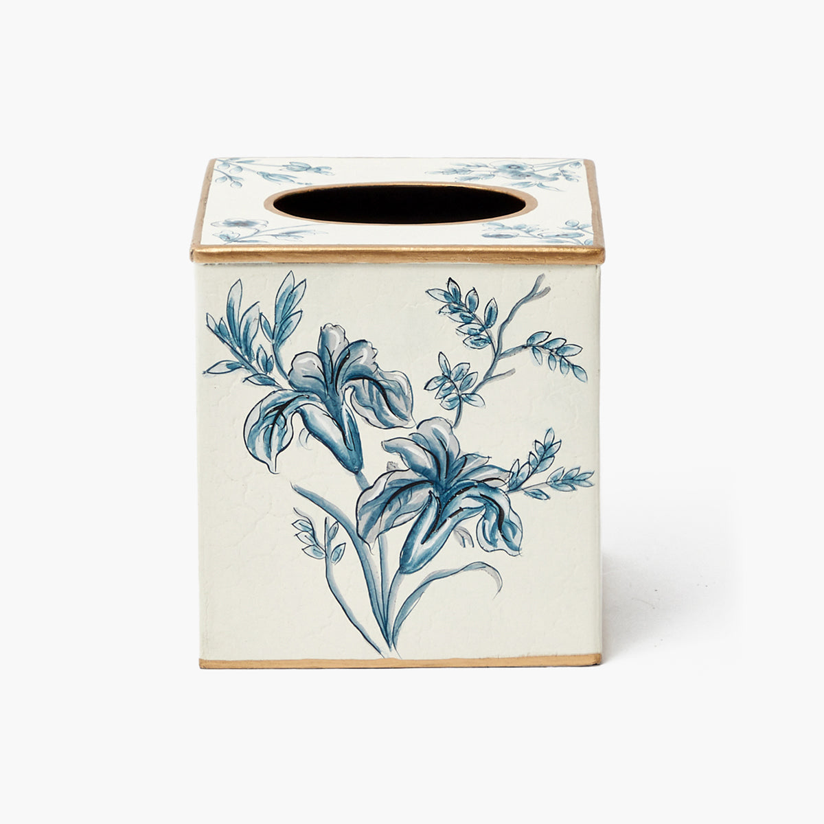 Floral Tole Tissue Box