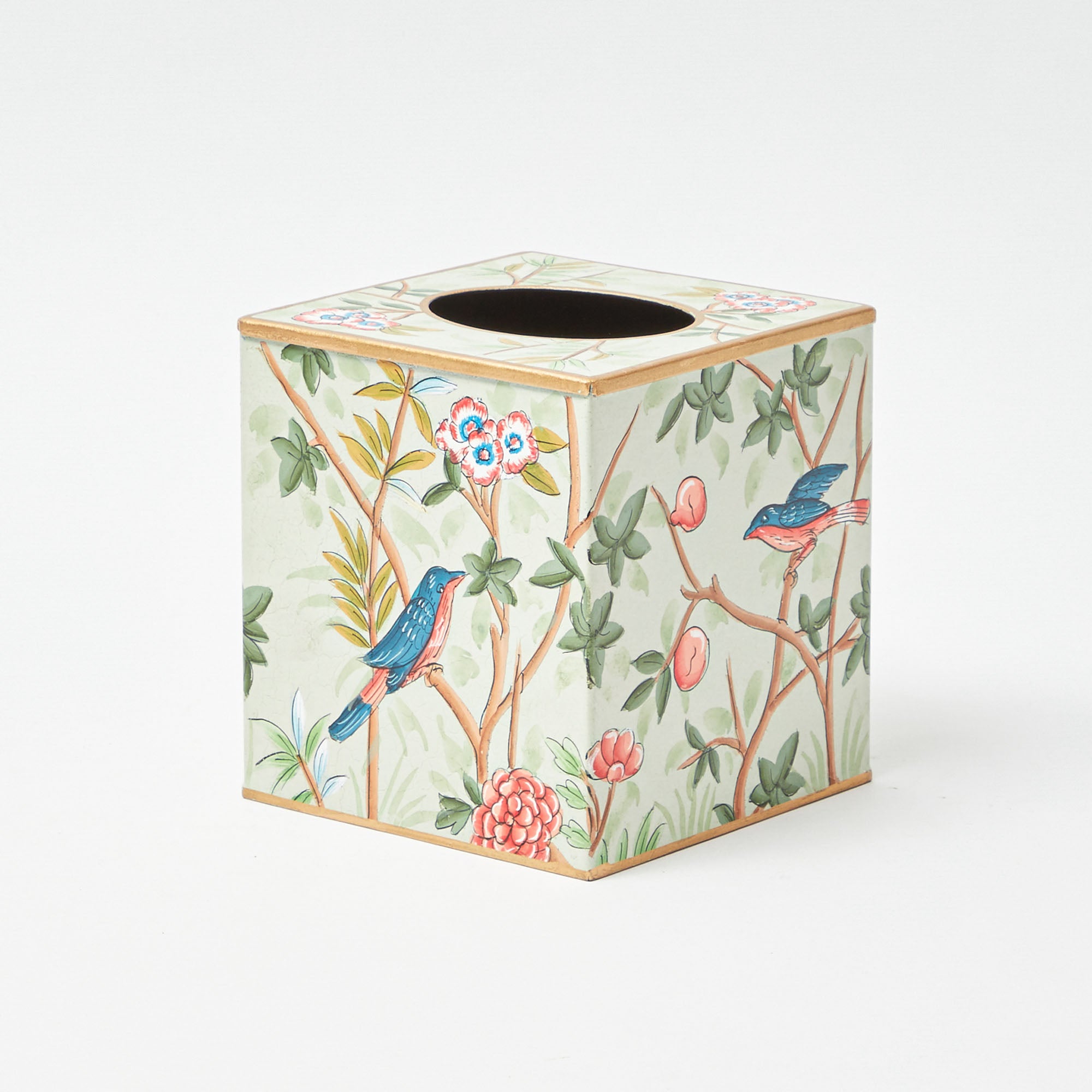 Chinoiserie Tole Tissue Box