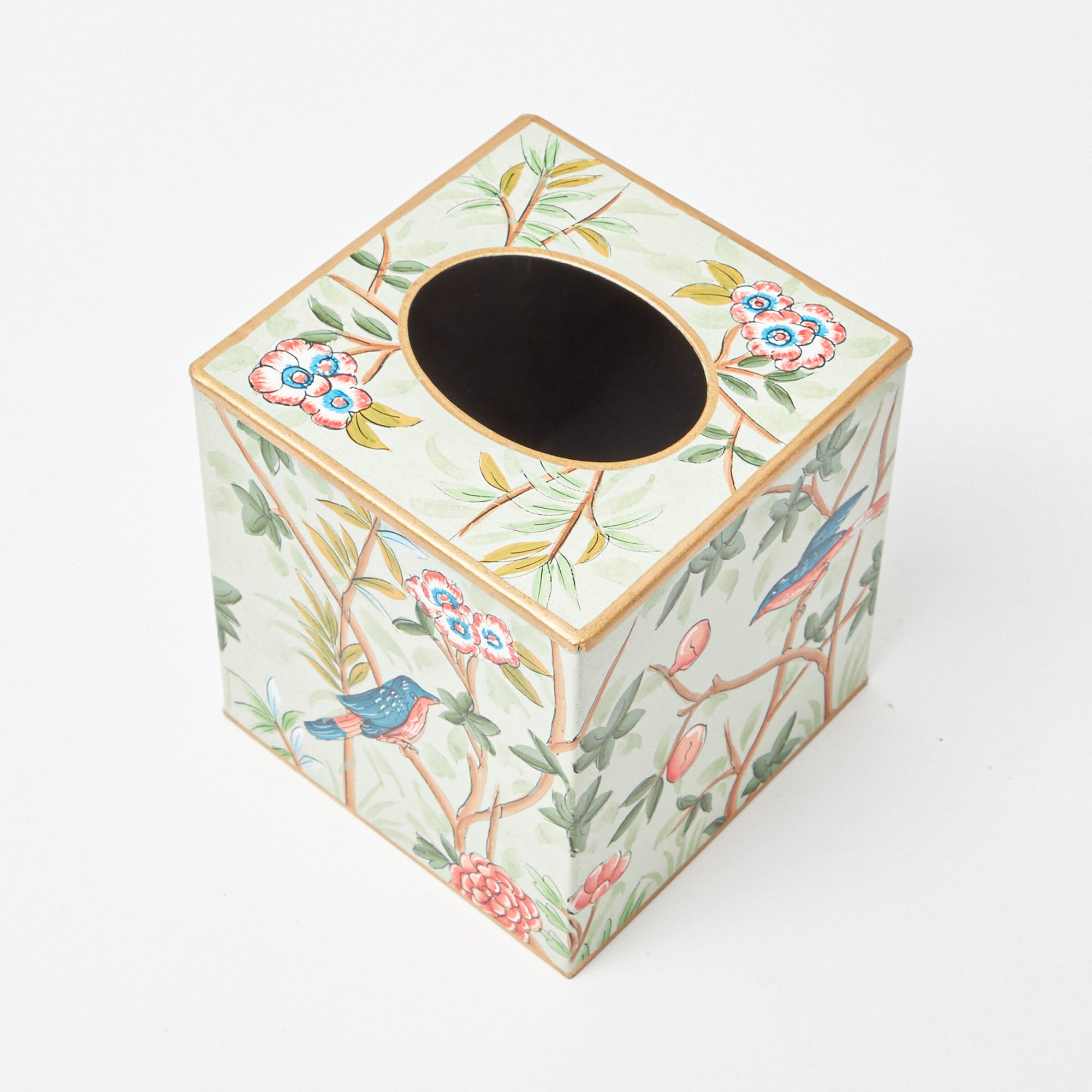 Chinoiserie Tole Tissue Box