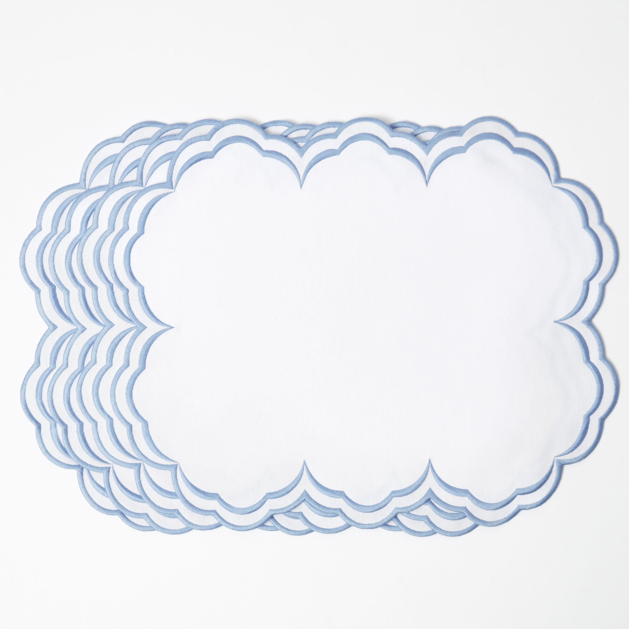 Serena White Placemats (Set of 4)