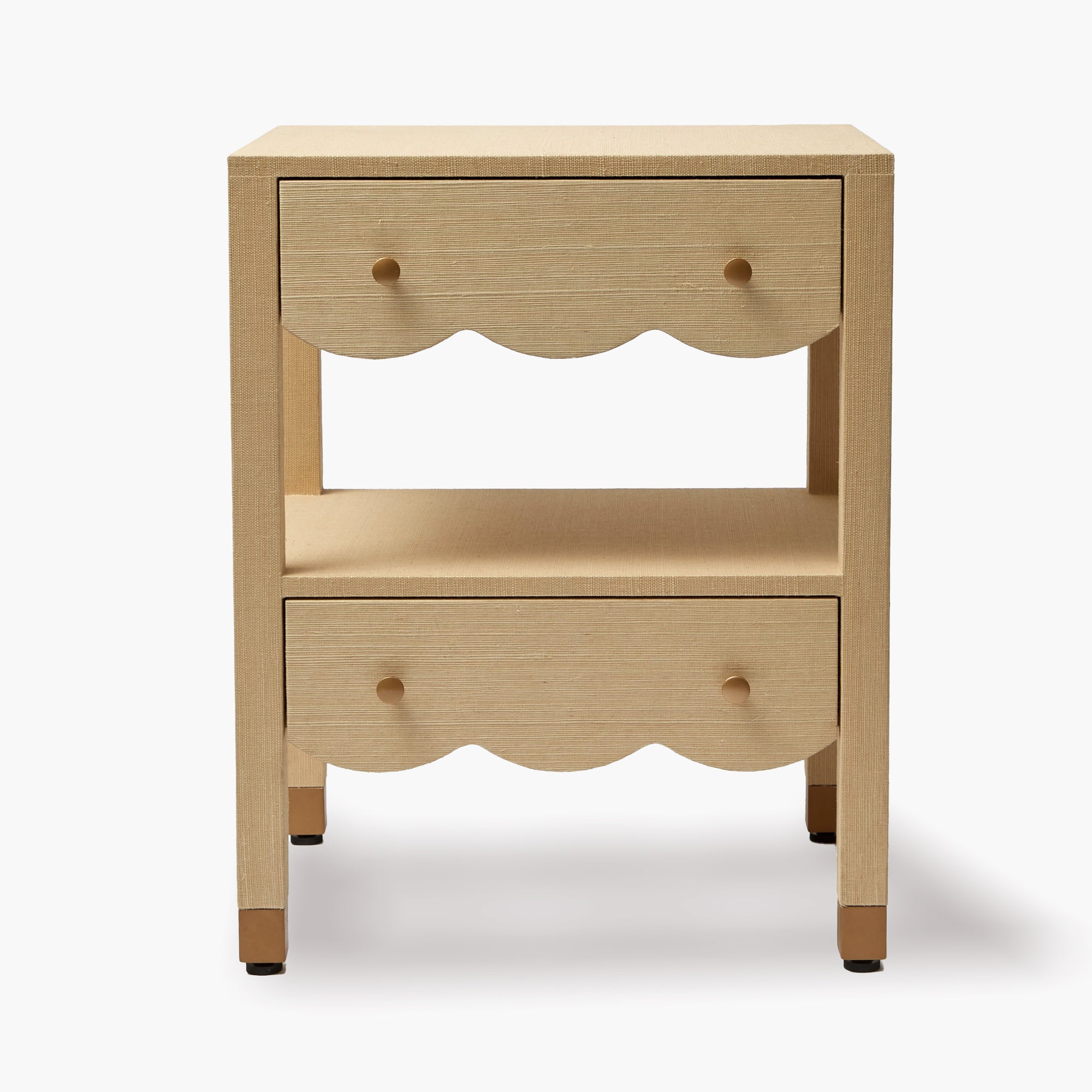 Juliette Grasscloth Bedside Table