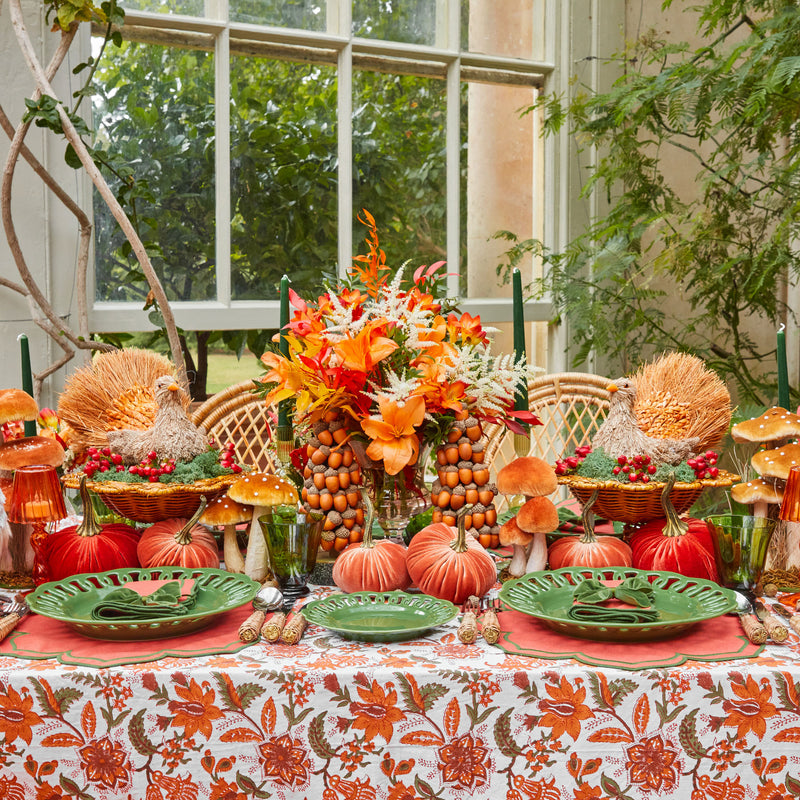 Salad bowl glass 10 inch leaf pattern rentals Allentown PA