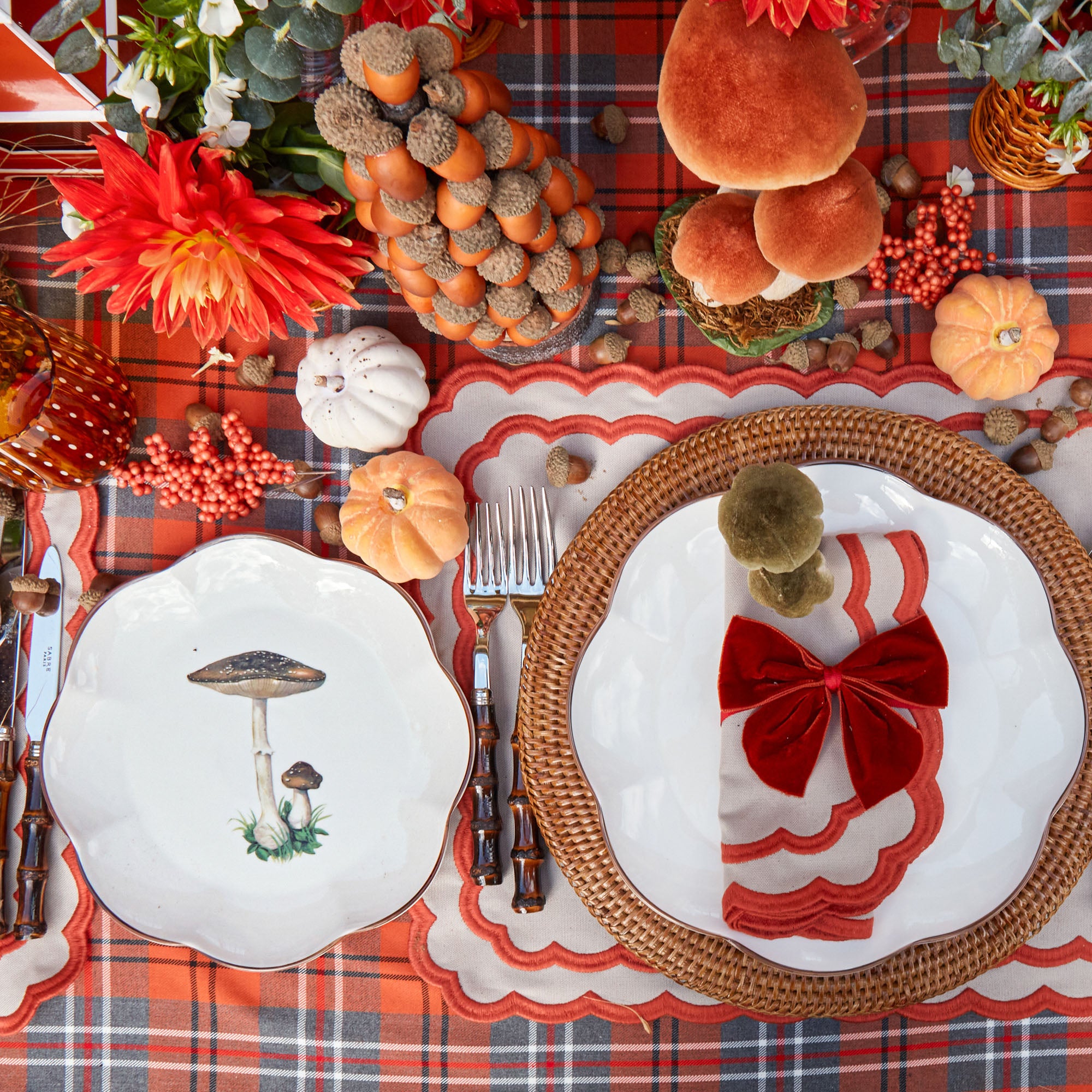 Transform your appetizer presentation with the timeless design and quality craftsmanship of these Scalloped Mushroom Starter Plates.