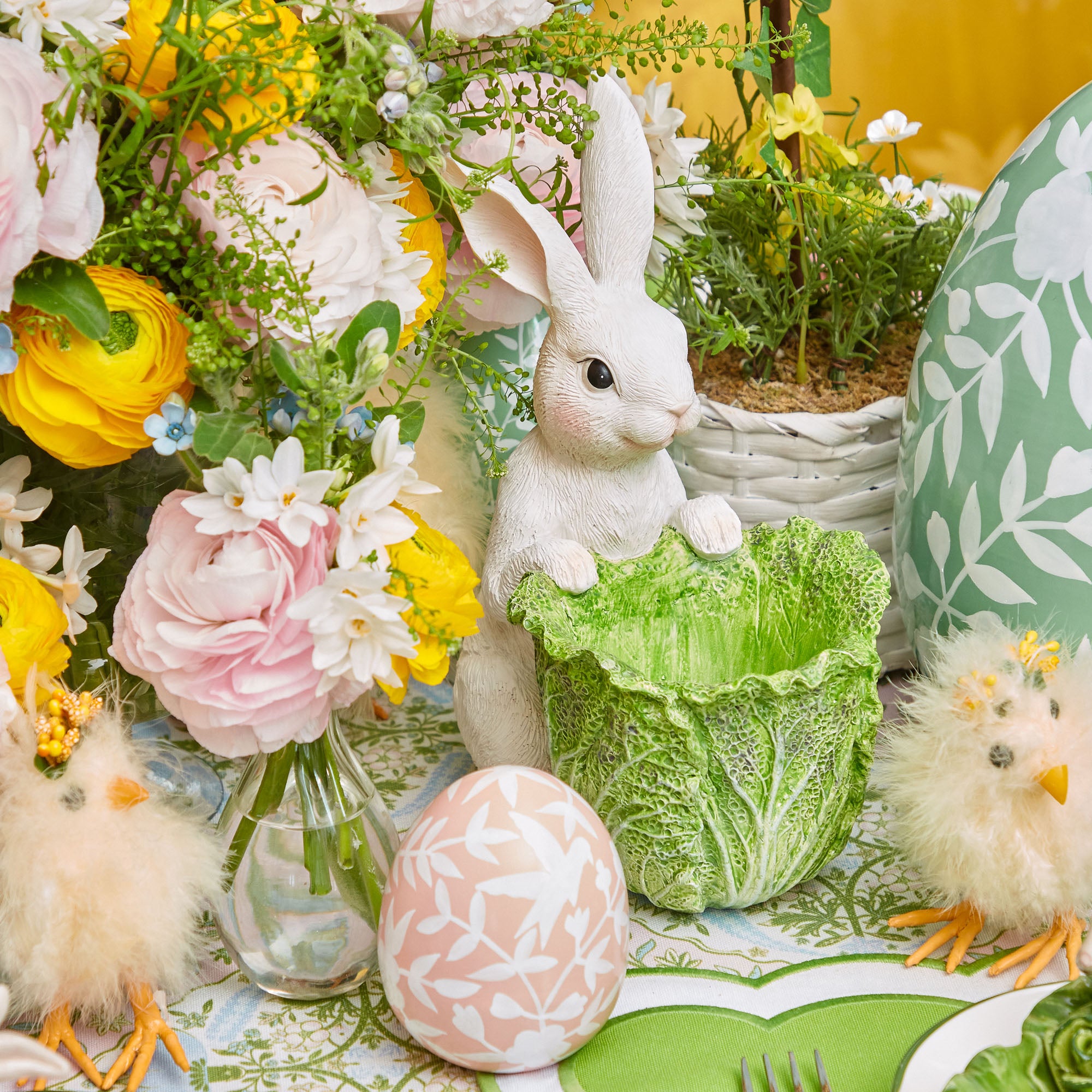 Cabbage Bunny Bowl (Pair)