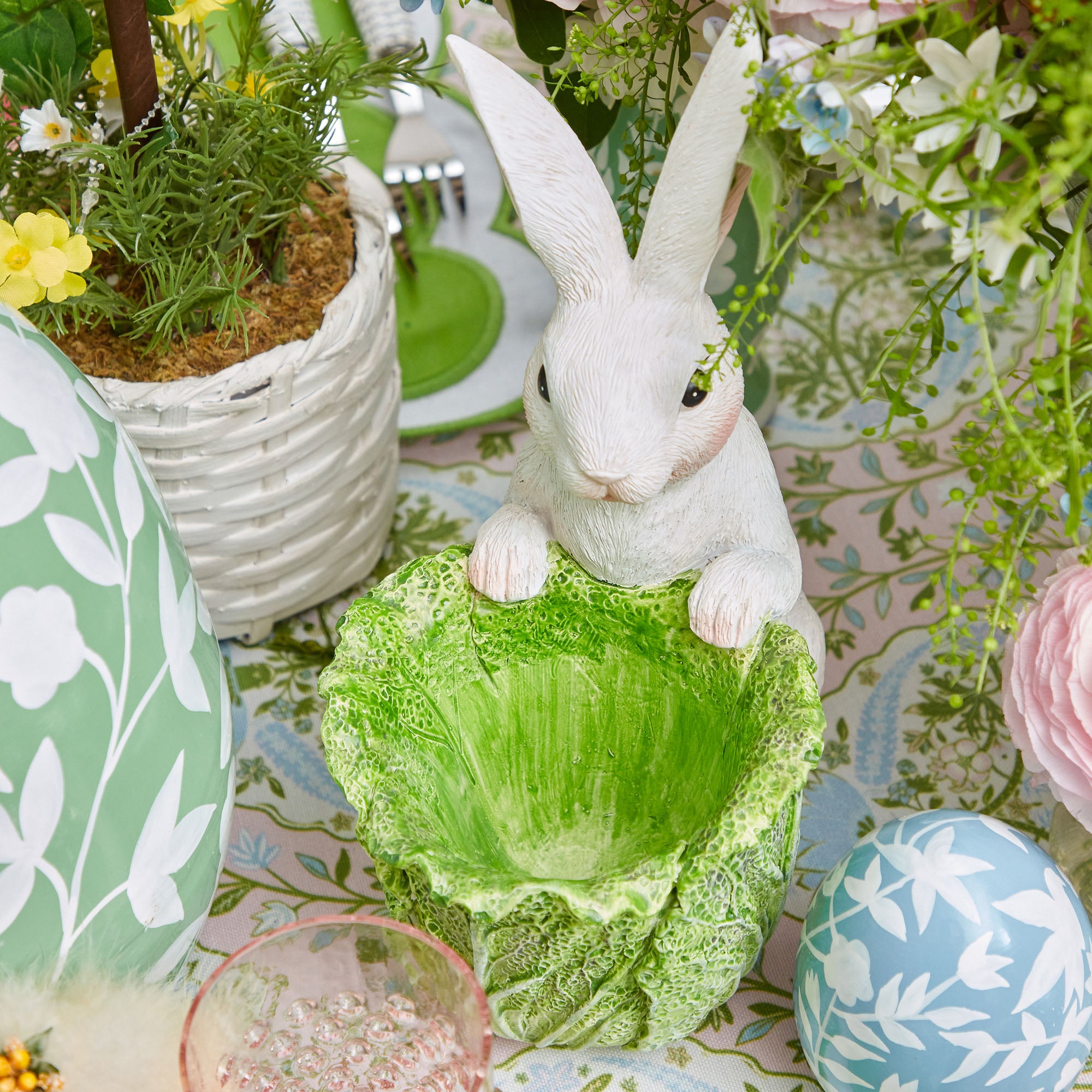 Cabbage Bunny Bowl (Pair)