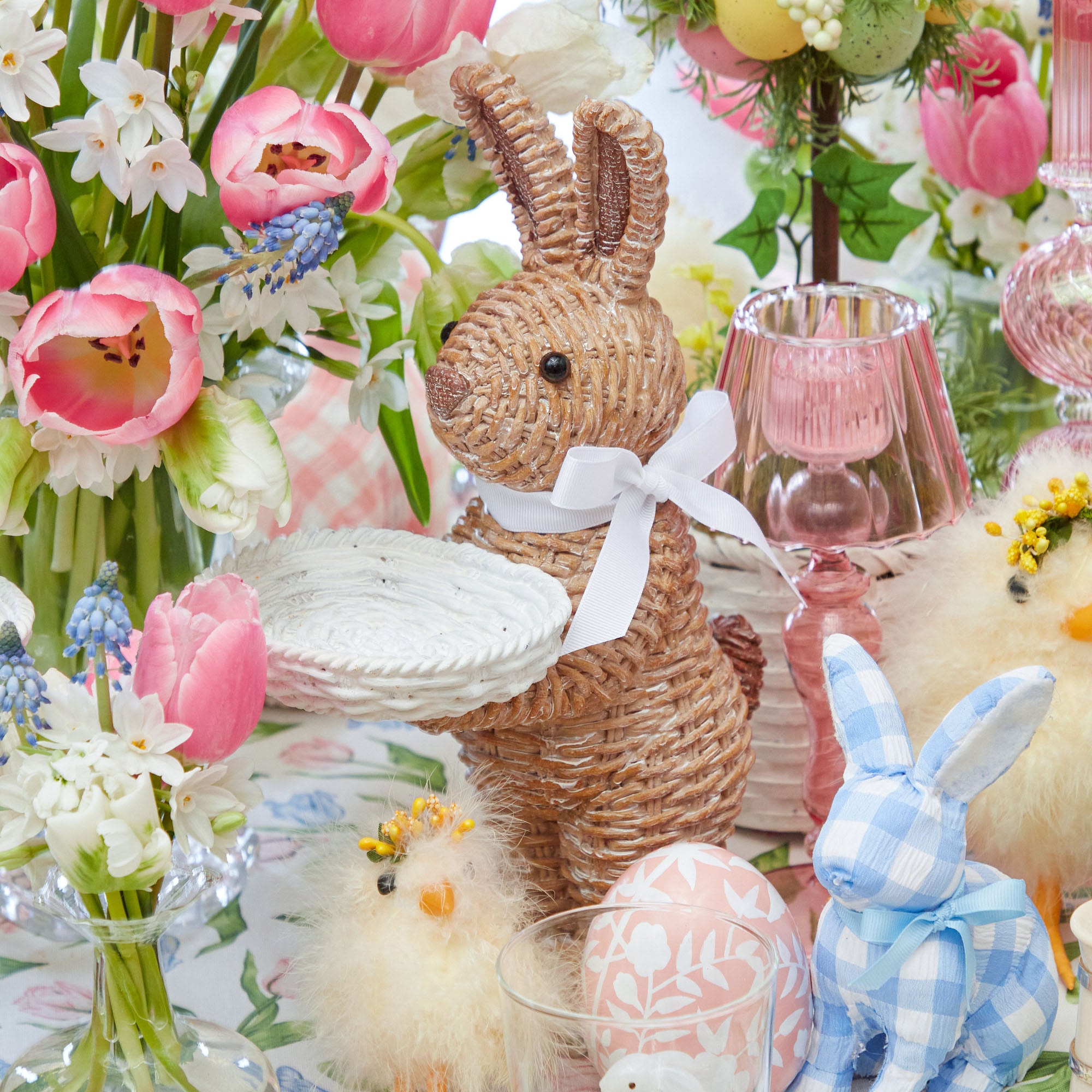 Novogratz Easter Rabbit balancing store teacups