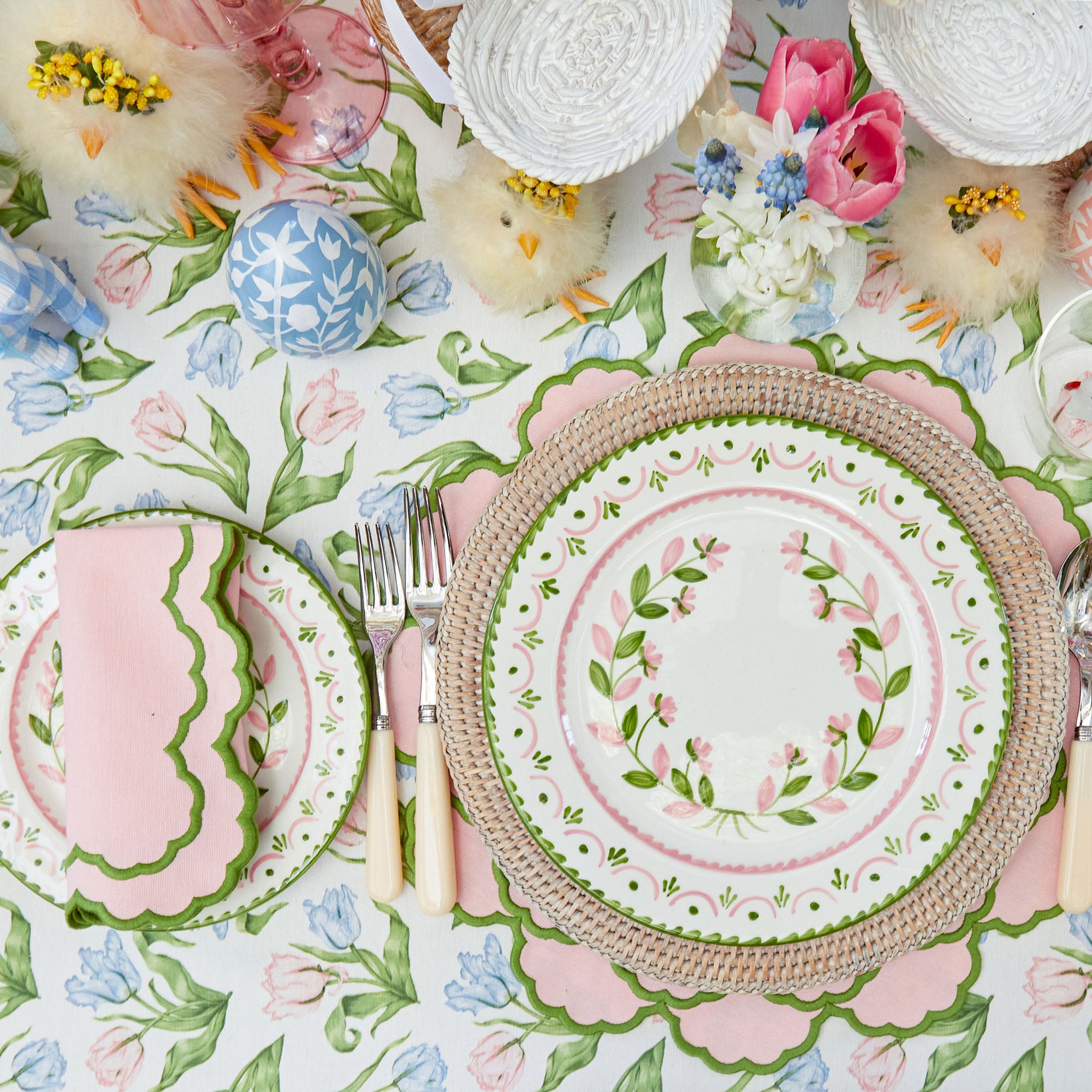 Pastel Tulip Tablecloth