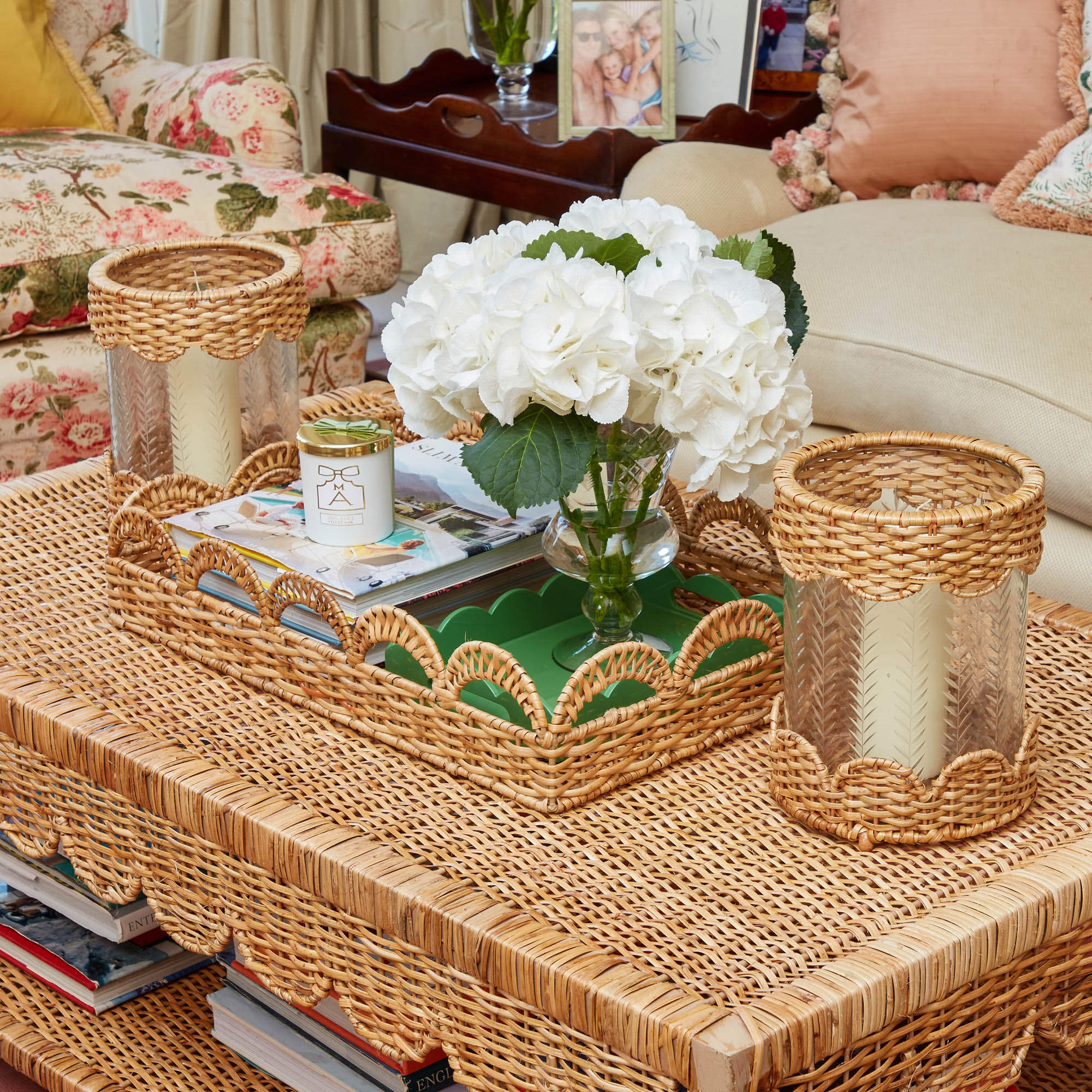 Elena Rattan Tray