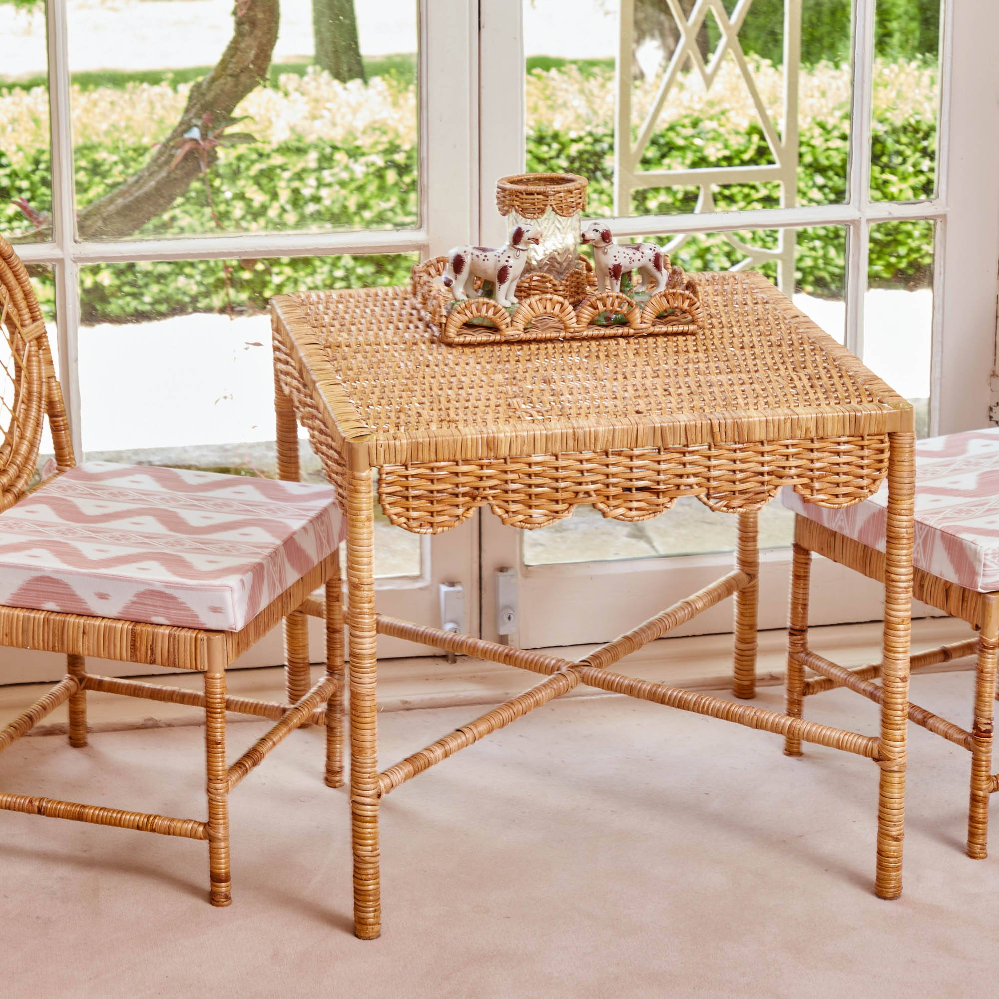 Small Olivia Rattan Table