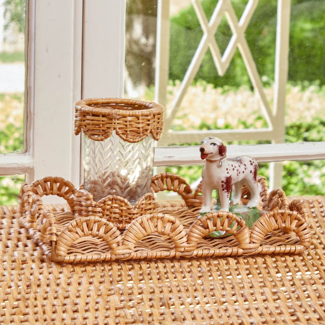 Small Olivia Rattan Table