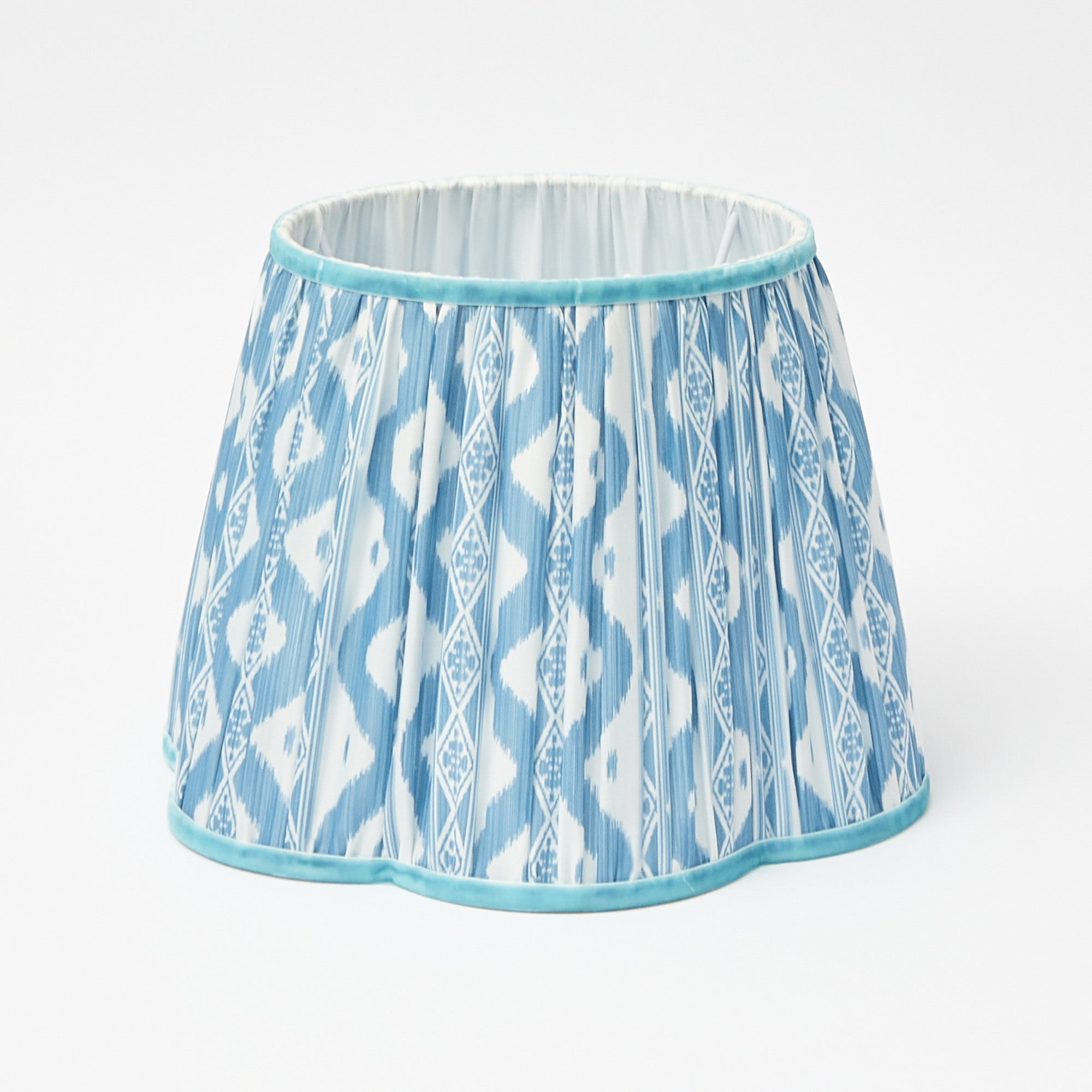 Blue Ikat Lampshade (30cm)