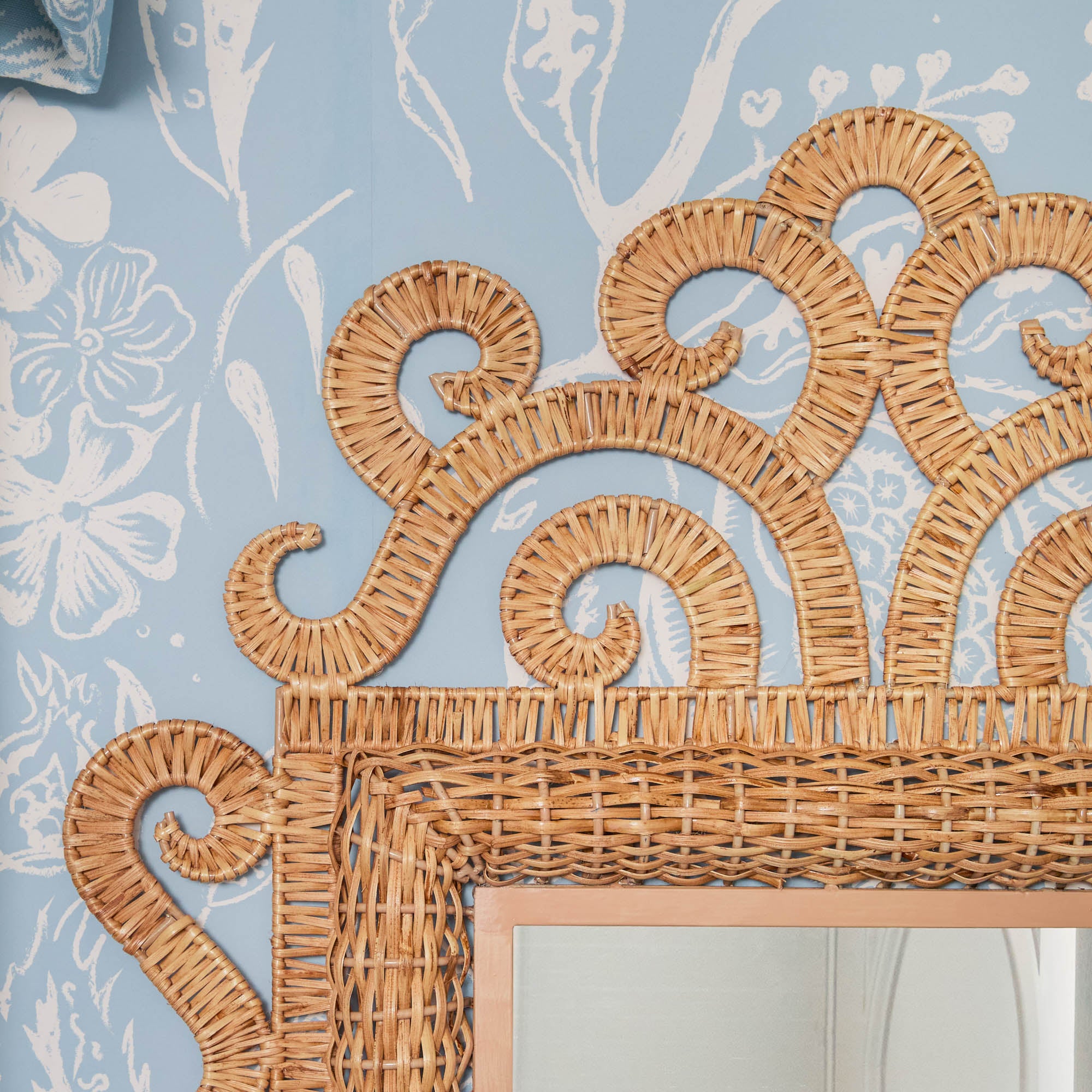 The Small Grand Rattan Mirror