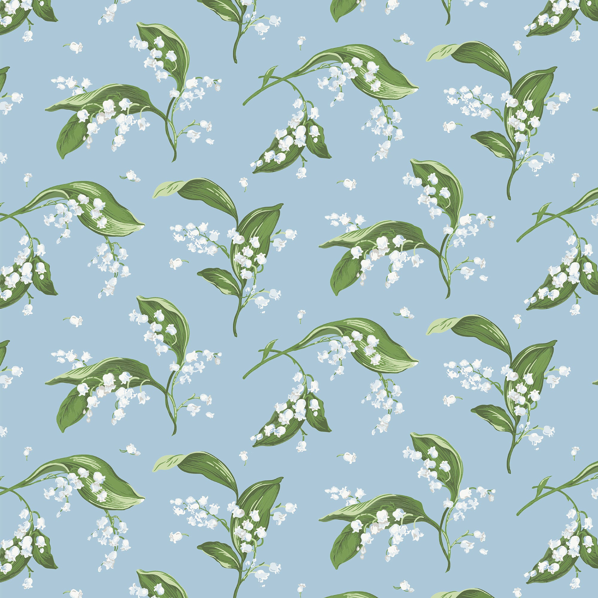 Blue Lily of the Valley Wallpaper