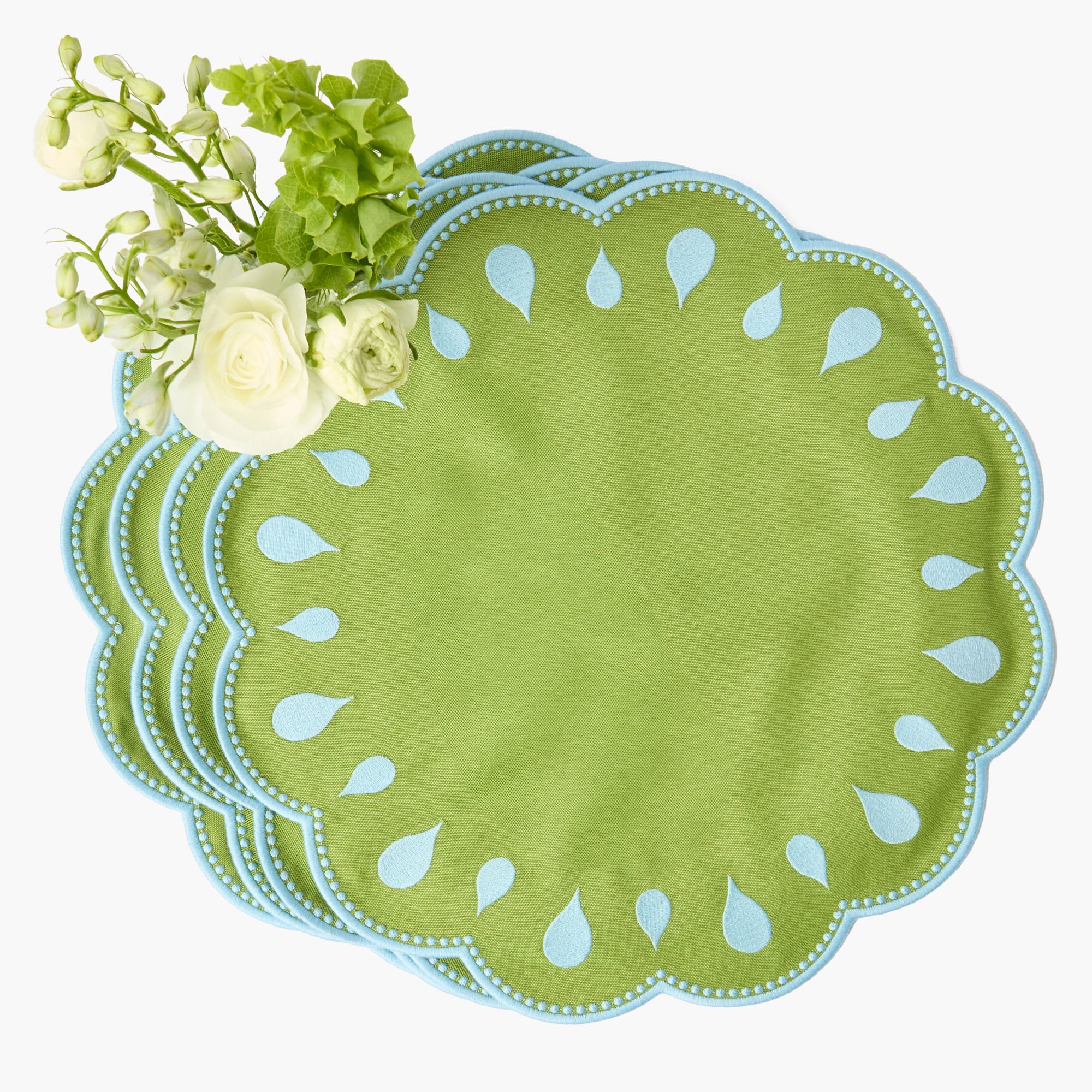 Bettina Green & Blue Placemats (Set of 4)