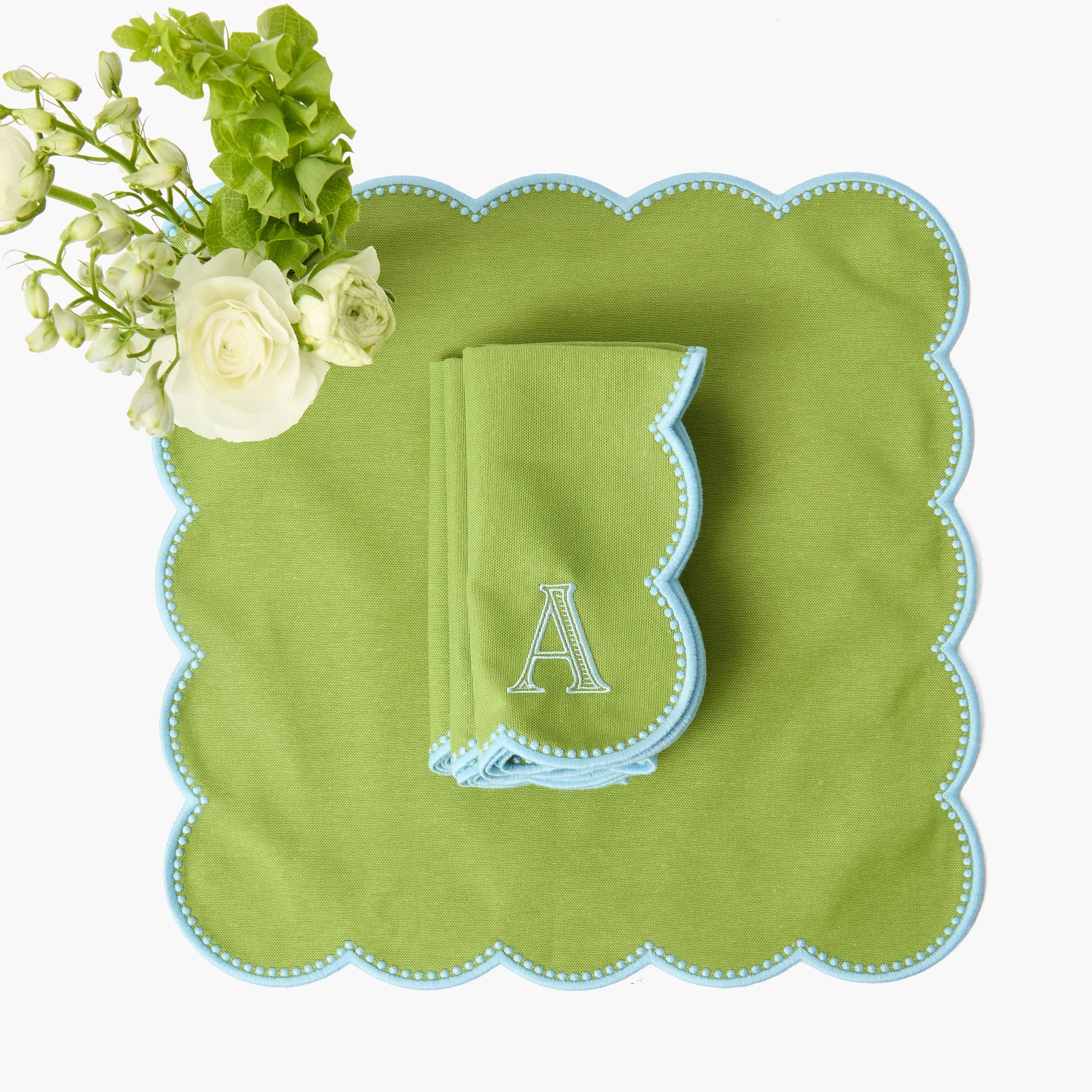 Bettina Green & Blue Napkins (Set of 4)