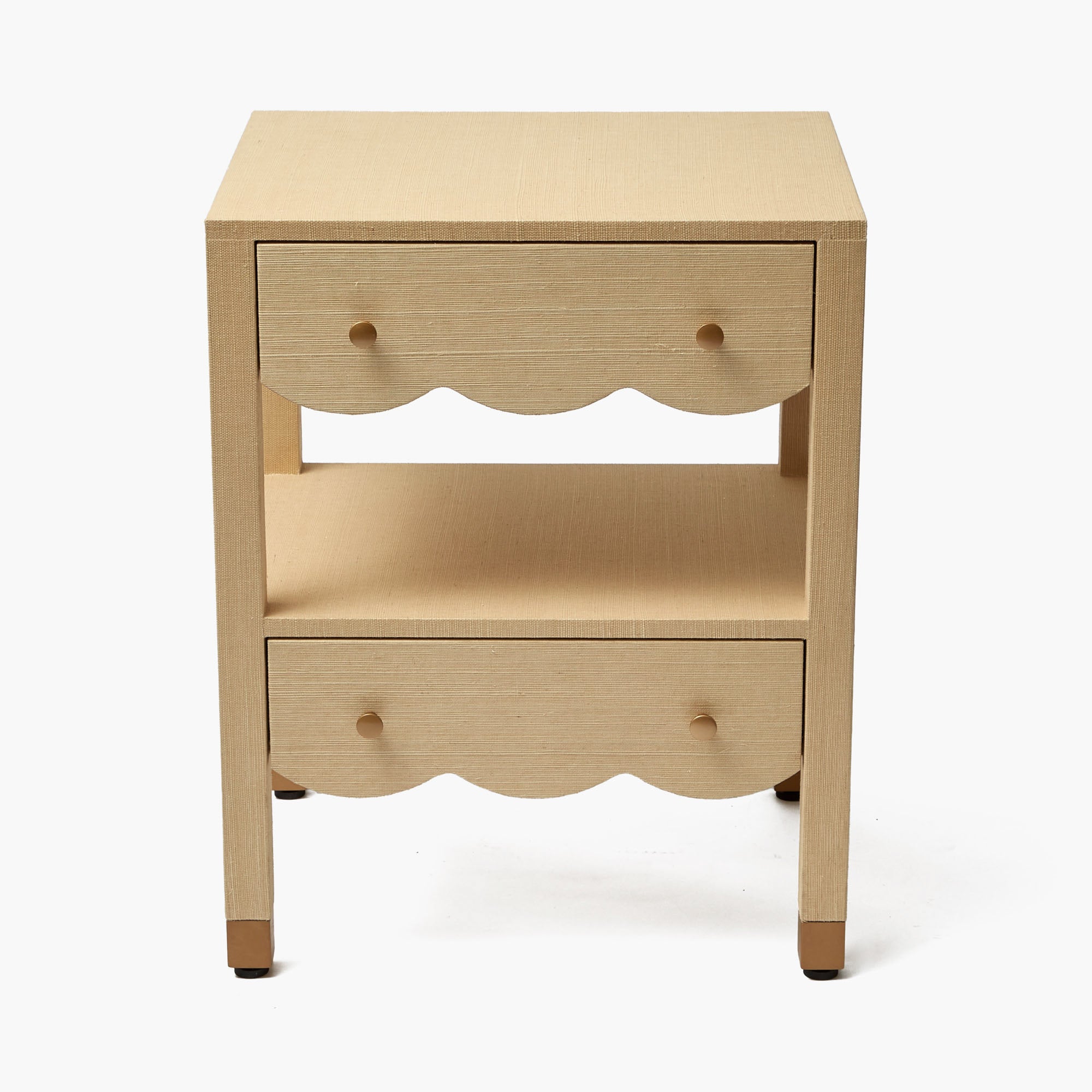 Juliette Grasscloth Bedside Table