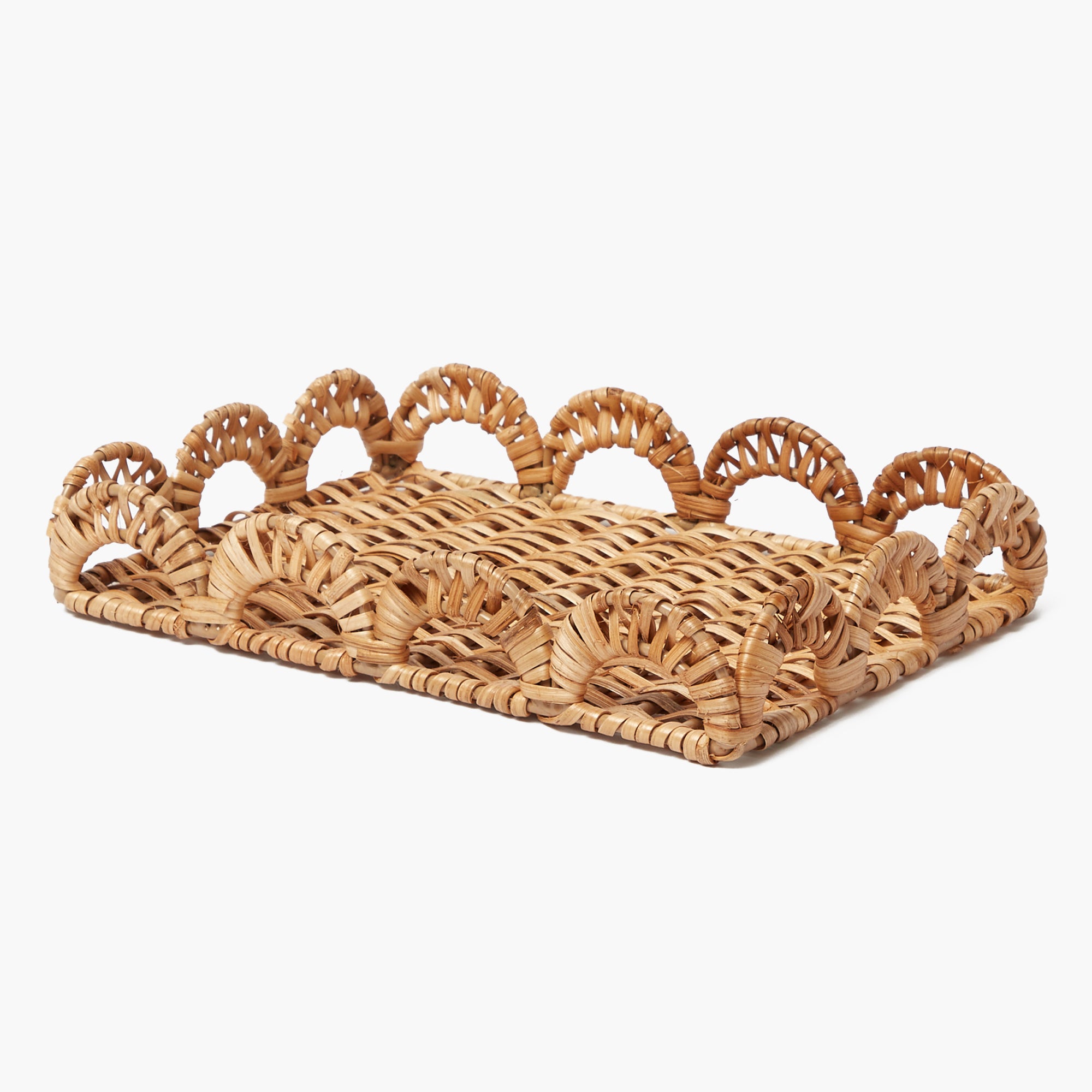 Small Elena Rattan Tray