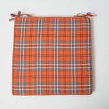 Set of Fife tartan seat pad cushions, perfect for adding a touch of heritage.