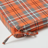 Fife tartan seat pad cushions, a set of four in traditional Scottish style.