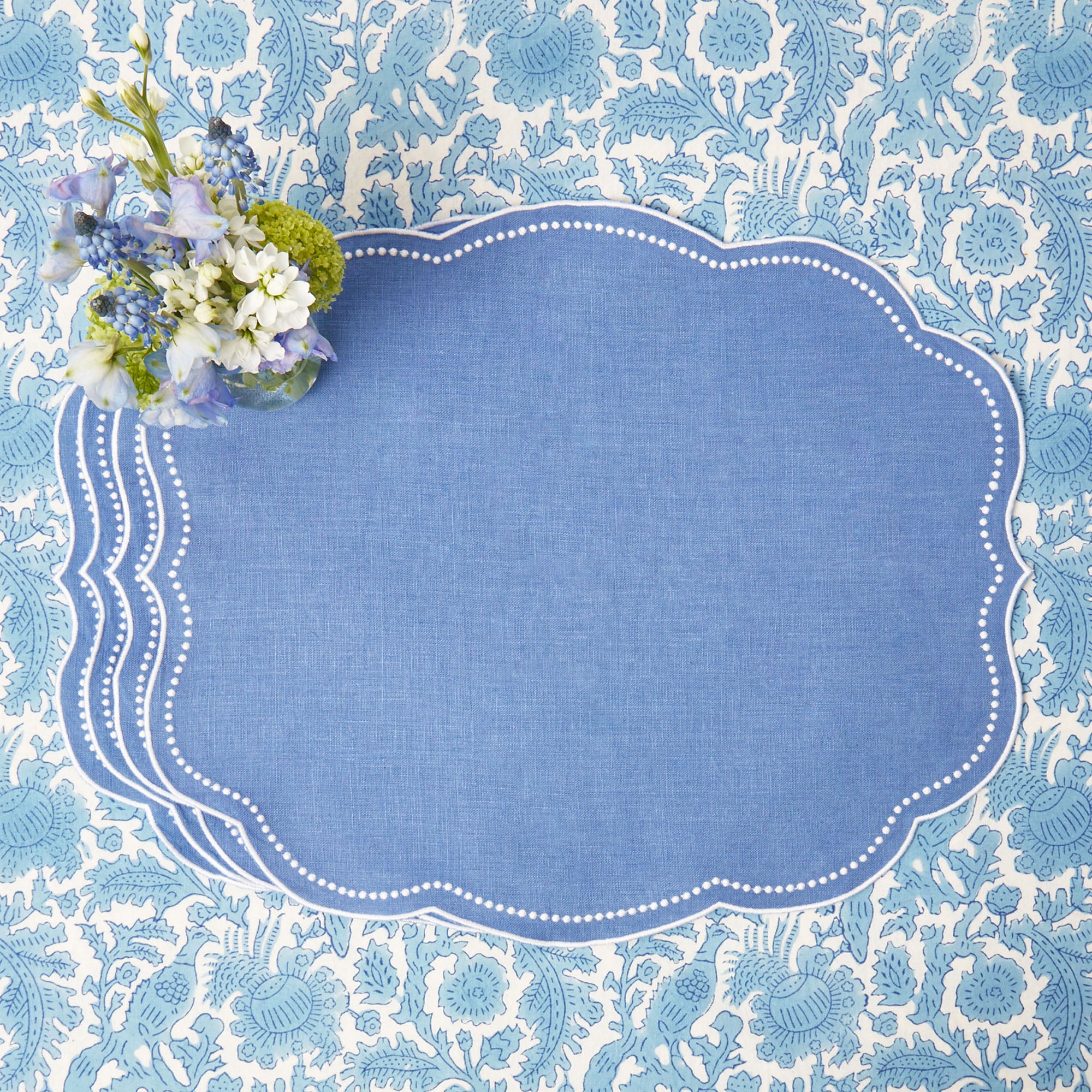 Eloise Blue Placemats (Set of 4)