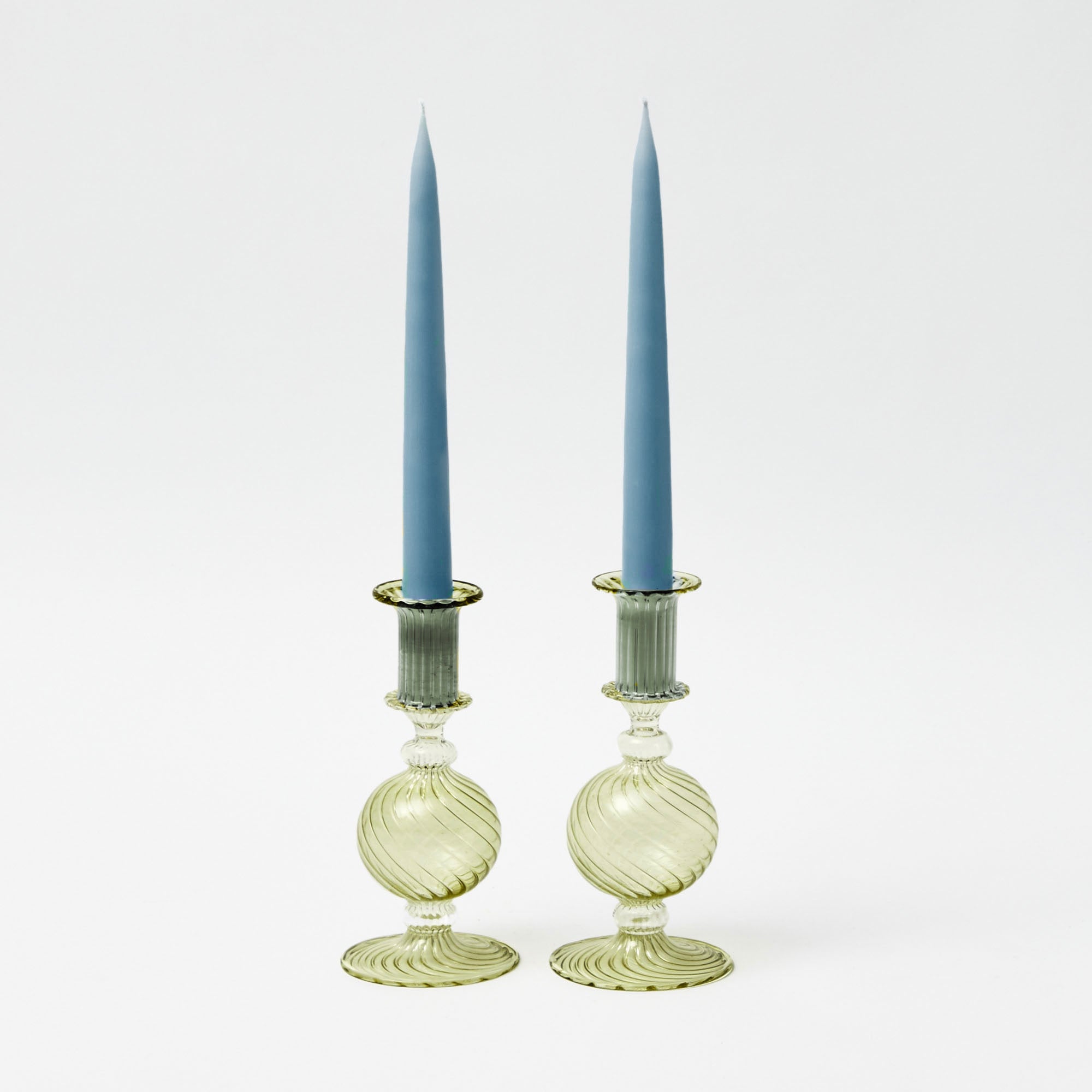 Small Camille Olive Candle Holder (Pair)