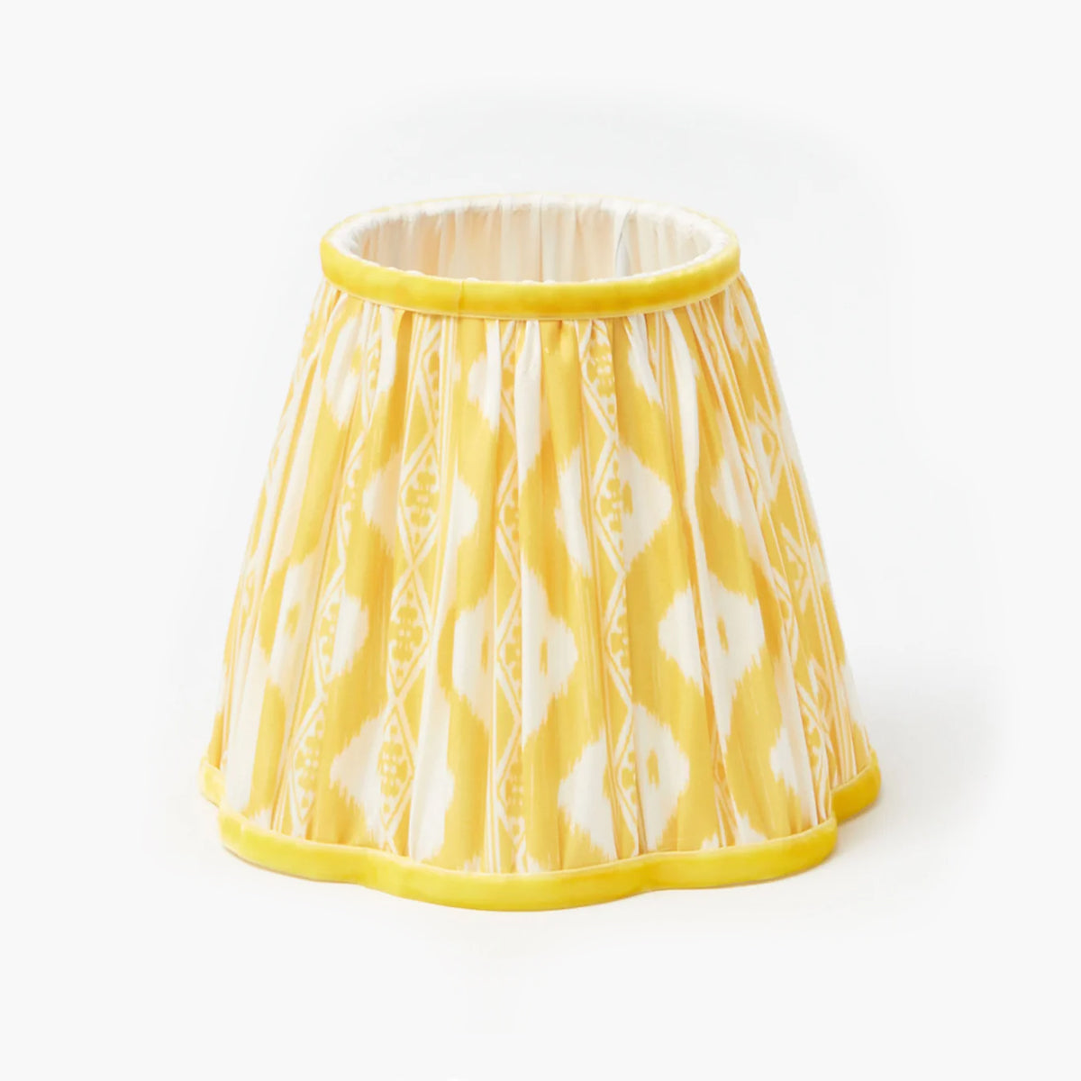 Yellow Ikat Lampshade (18cm)